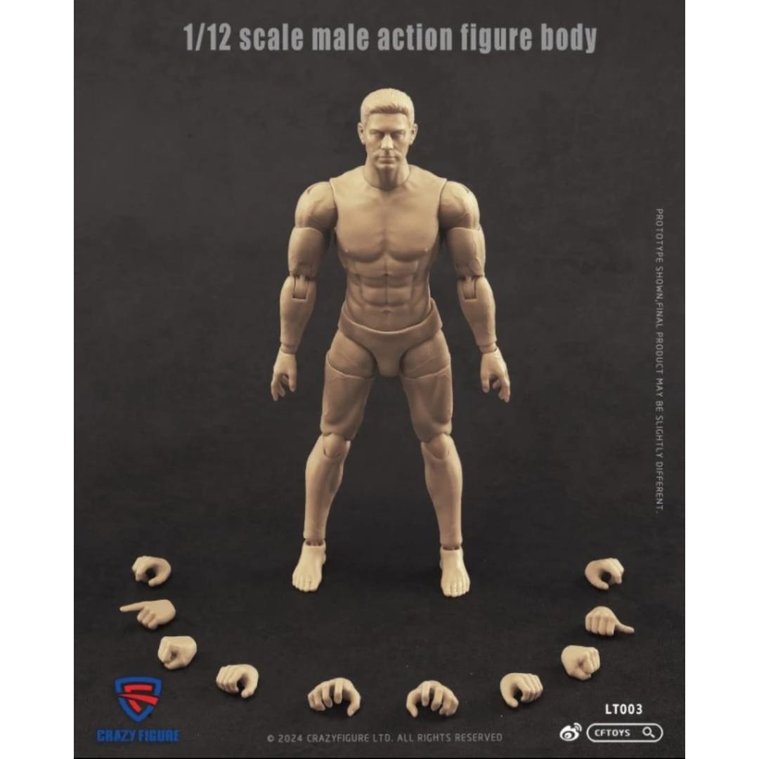 Crazy Figure 1/12 Scale Male Action Figure Body LT003 - Ready Stock