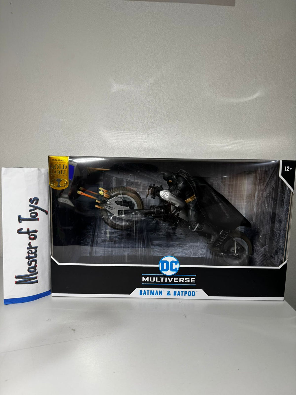 Mcfarlane DC Multiverse Batman & Batpod (The Dark Knight Rises) Gold Label - Ready Stock