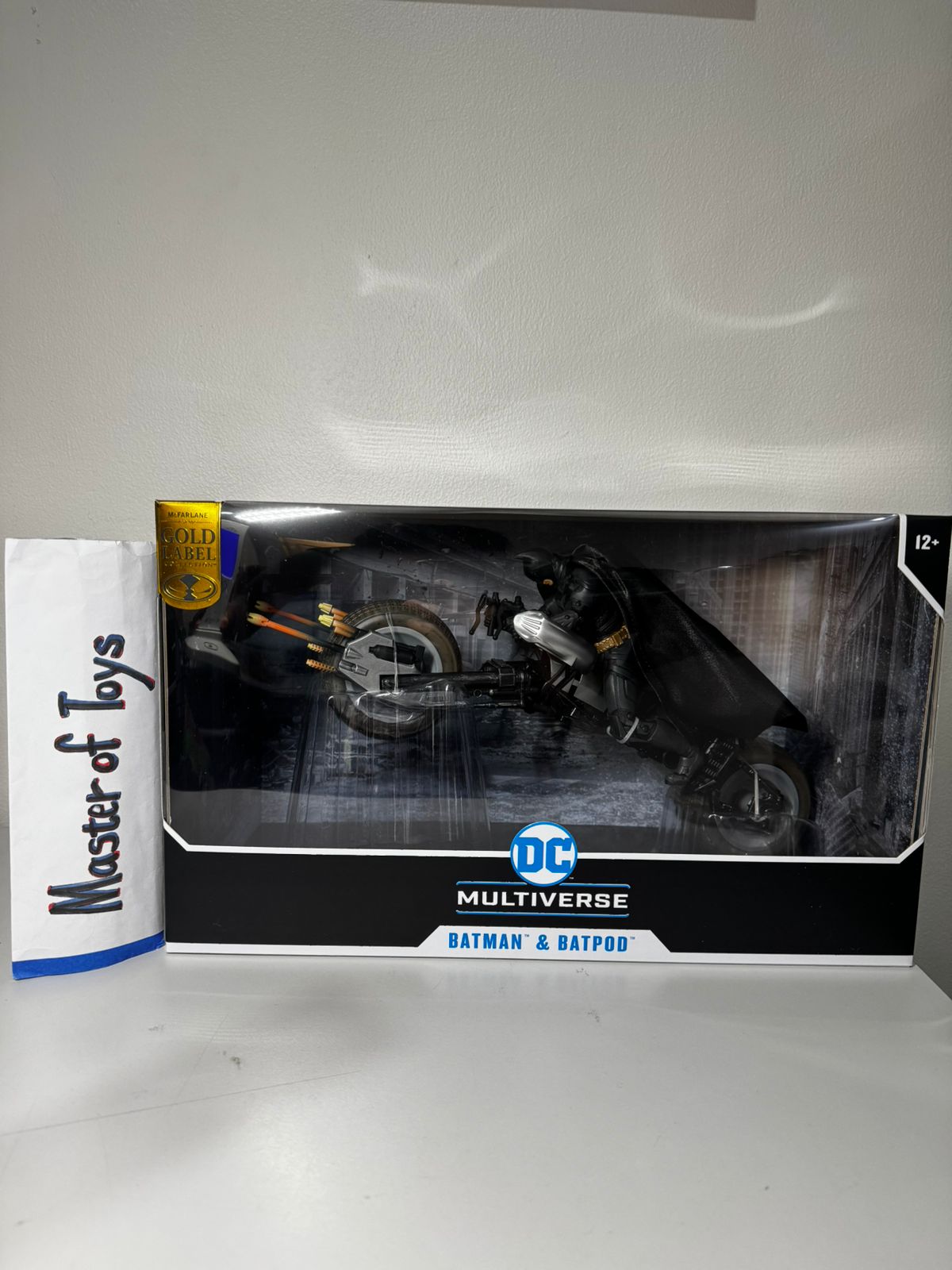 Mcfarlane DC Multiverse Batman & Batpod (The Dark Knight Rises) Gold Label - Ready Stock