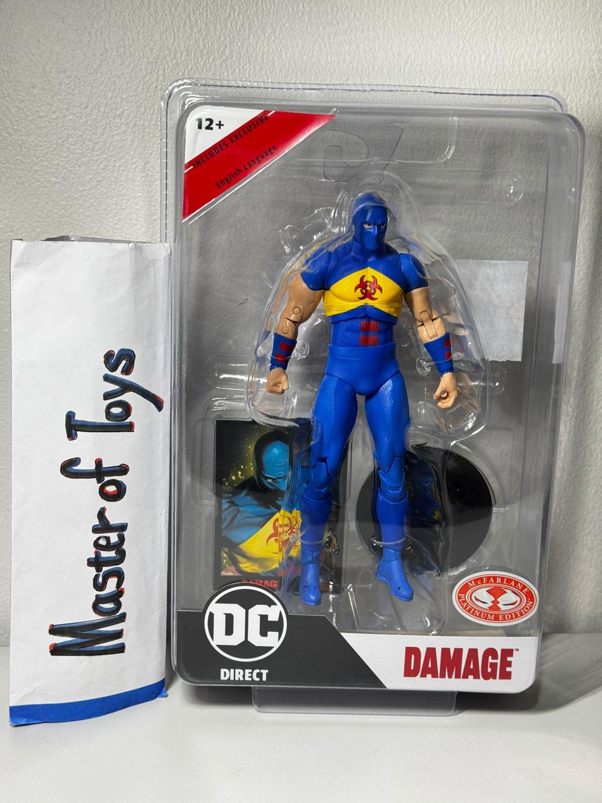 McFarlane DC Direct Page Puncher Damage Red Platinum Edition No Comic Books - Ready Stock