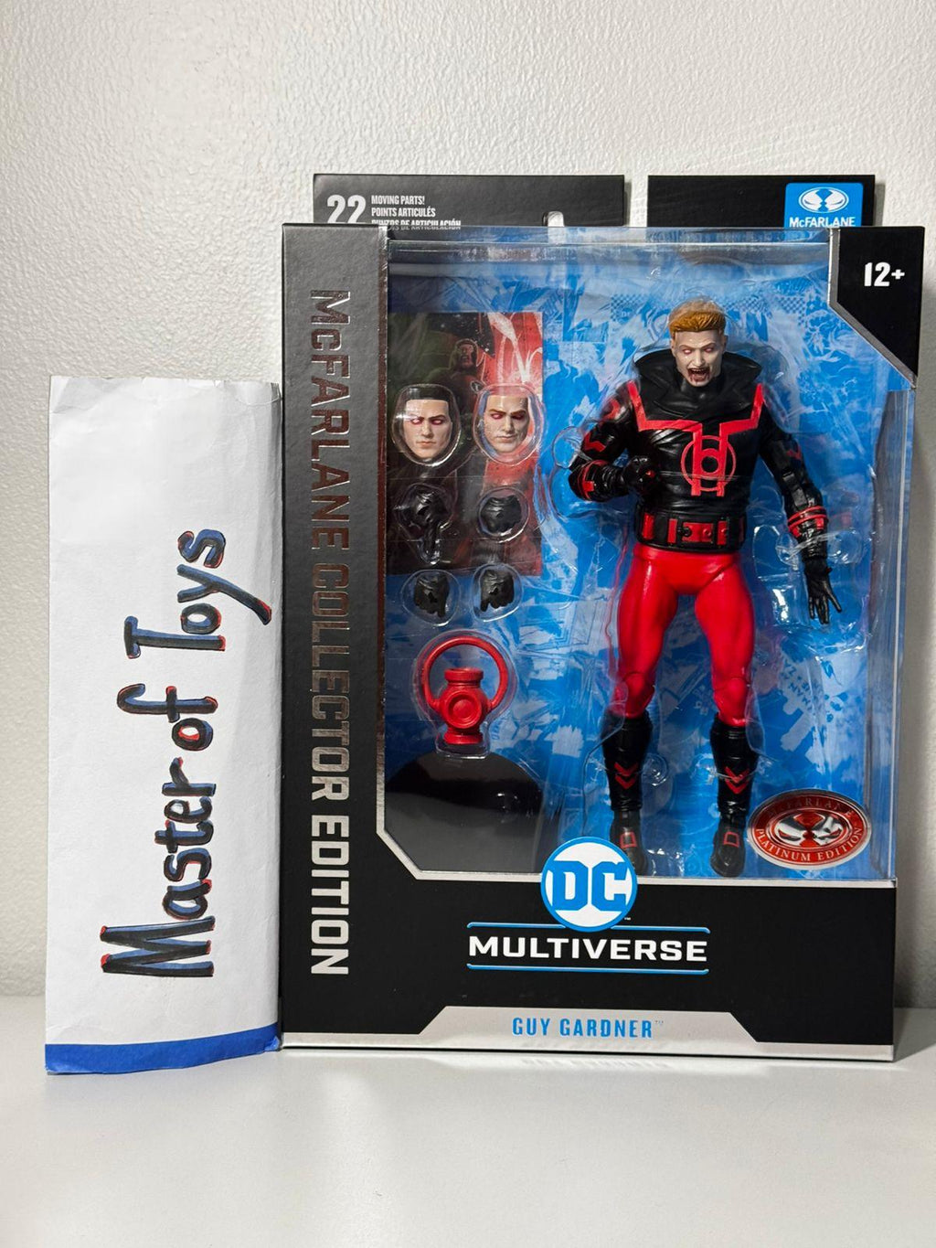 McFarlane Collector Edition DC Multiverse Guy Gardner Red Lantern (Green Lantern) #37 Red Platinum Edition - Ready Stock
