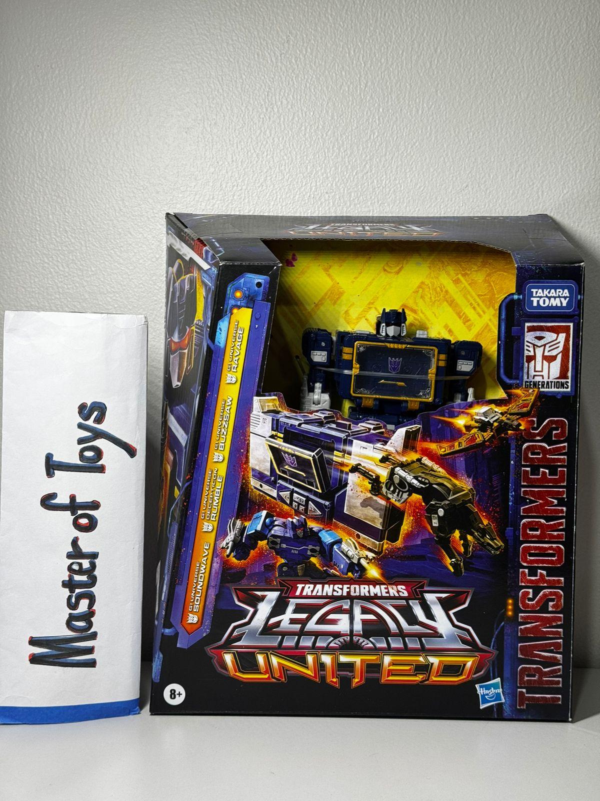 Hasbro Transformers Legacy United G1 Universe Soundwave | Decepticon Rumble | Buzzsaw | Ravage - Ready Stock