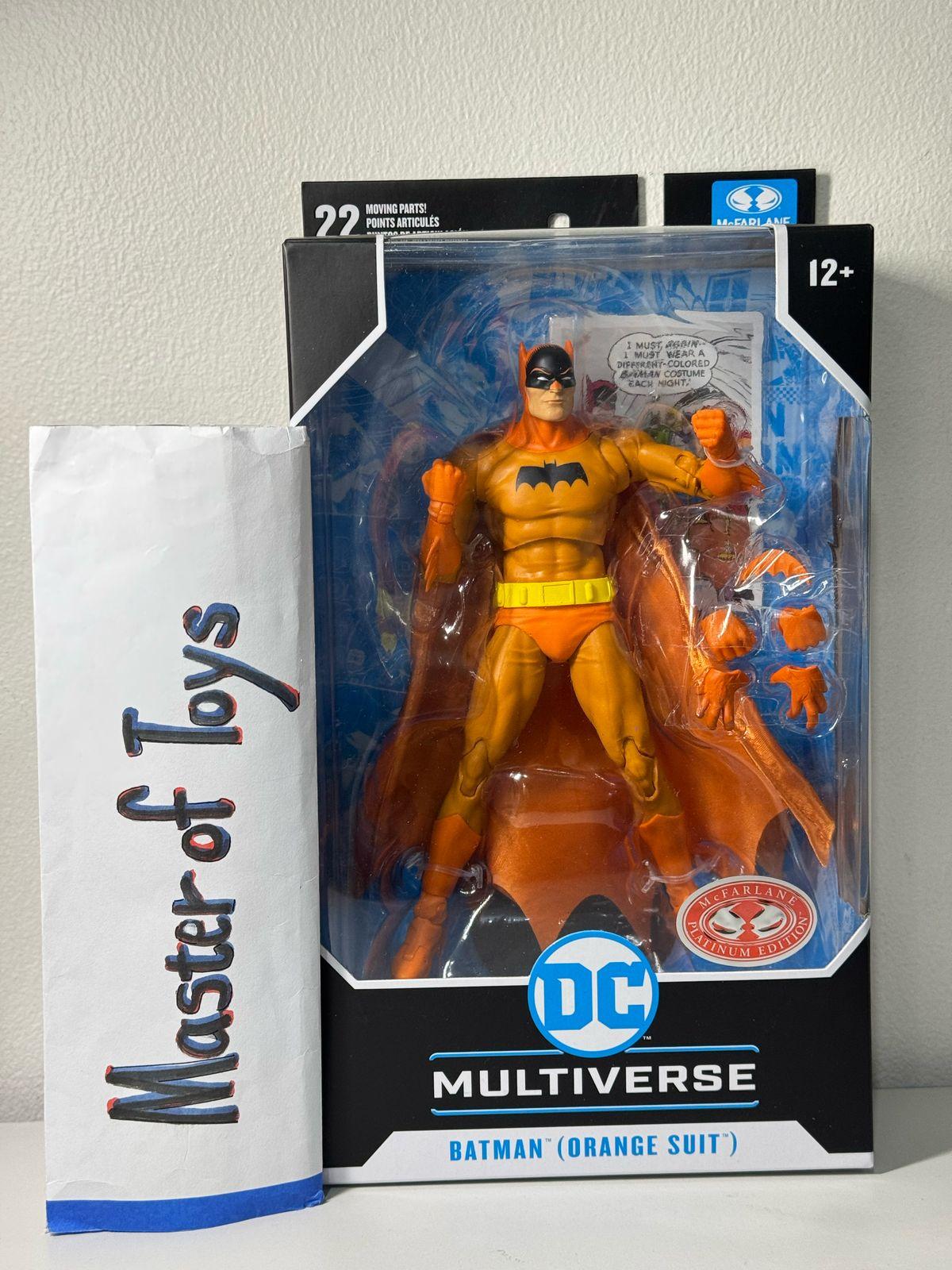 McFarlane DC Multiverse Batman Orange Suit (Detective Comics #241) Red Platinum Edition - Ready Stock