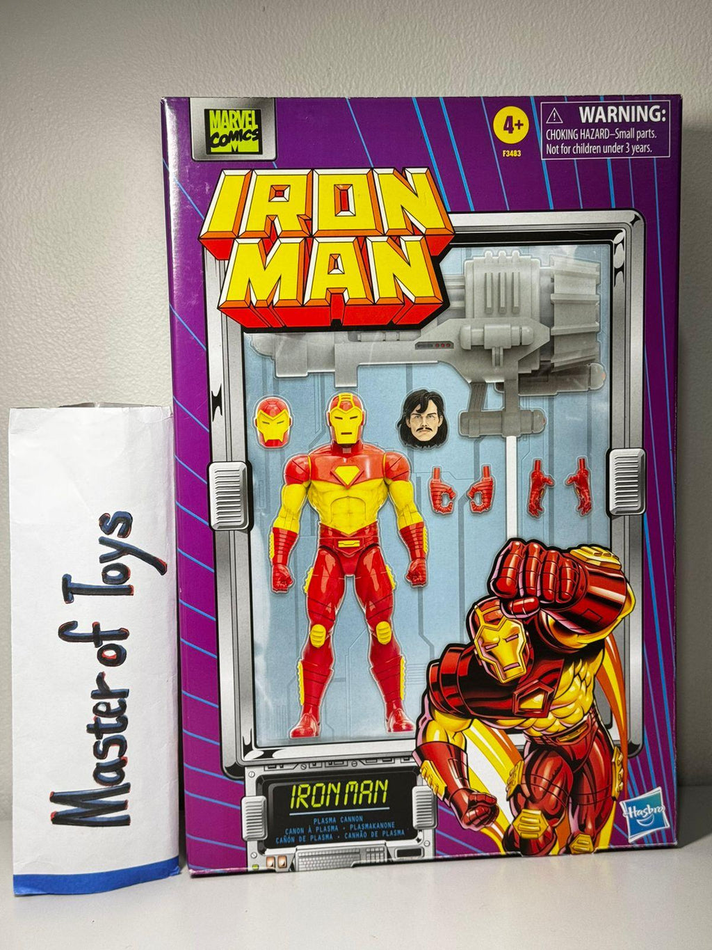 Hasbro Marvel Legends Retro Iron Man & Plasma Cannon Proton Vintage Animated BIB - Ready Stock