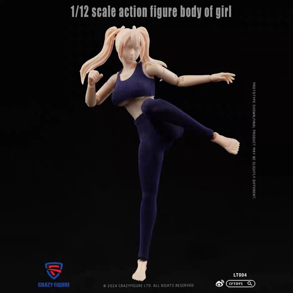 Crazy Figure 1/12 Scale Action Figure Female Girl LT004 - Ready Stock