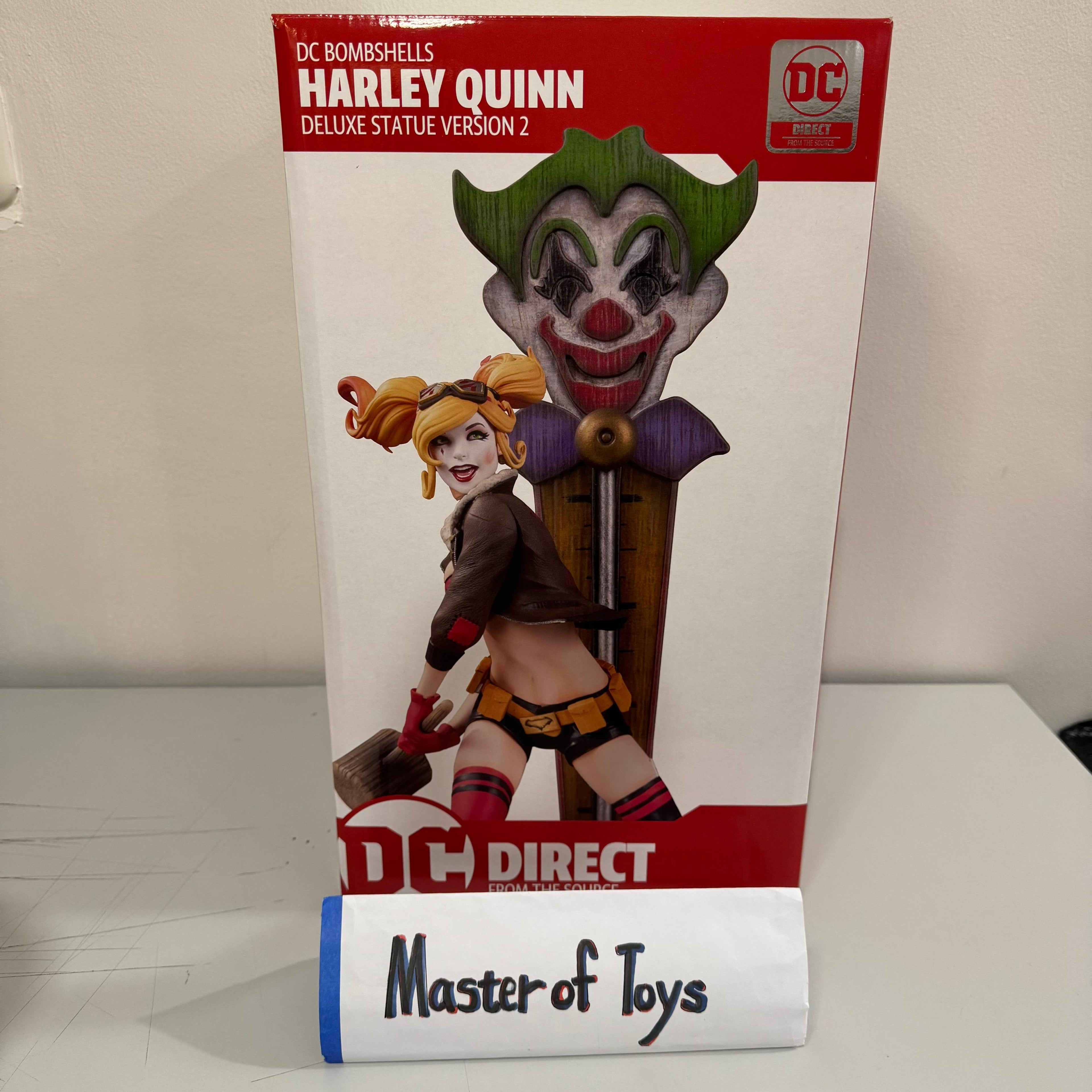 McFarlane DC Direct DC Bombshells Harley Quinn Deluxe Statue Version 2 - Ready Stock