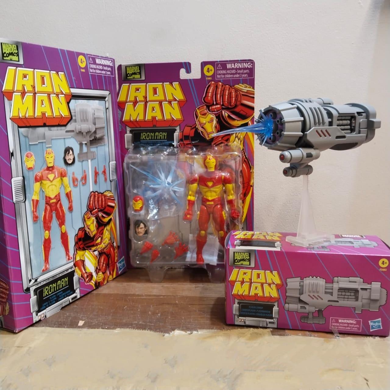Hasbro Marvel Legends Retro Iron Man & Plasma Cannon Proton Vintage Animated BIB - Ready Stock