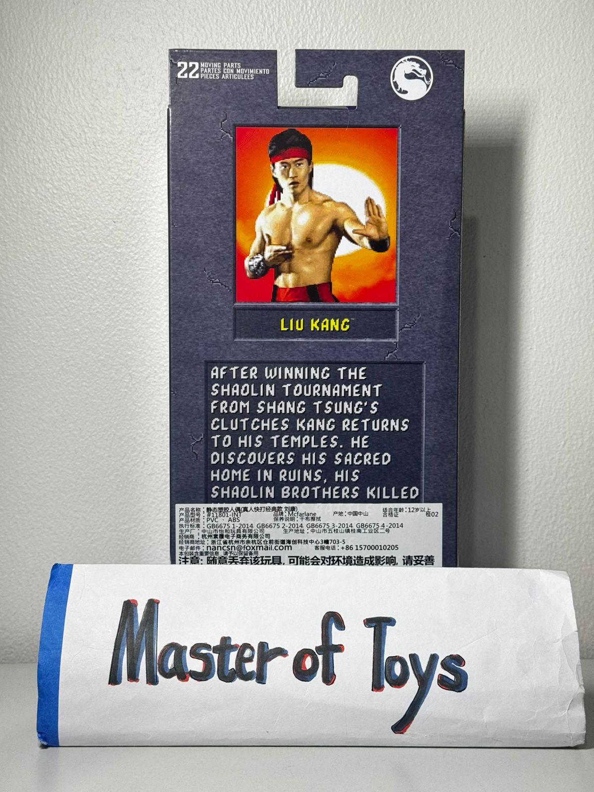 McFarlane Mortal Kombat Klassic Liu Kang Game Verse - Ready Stock