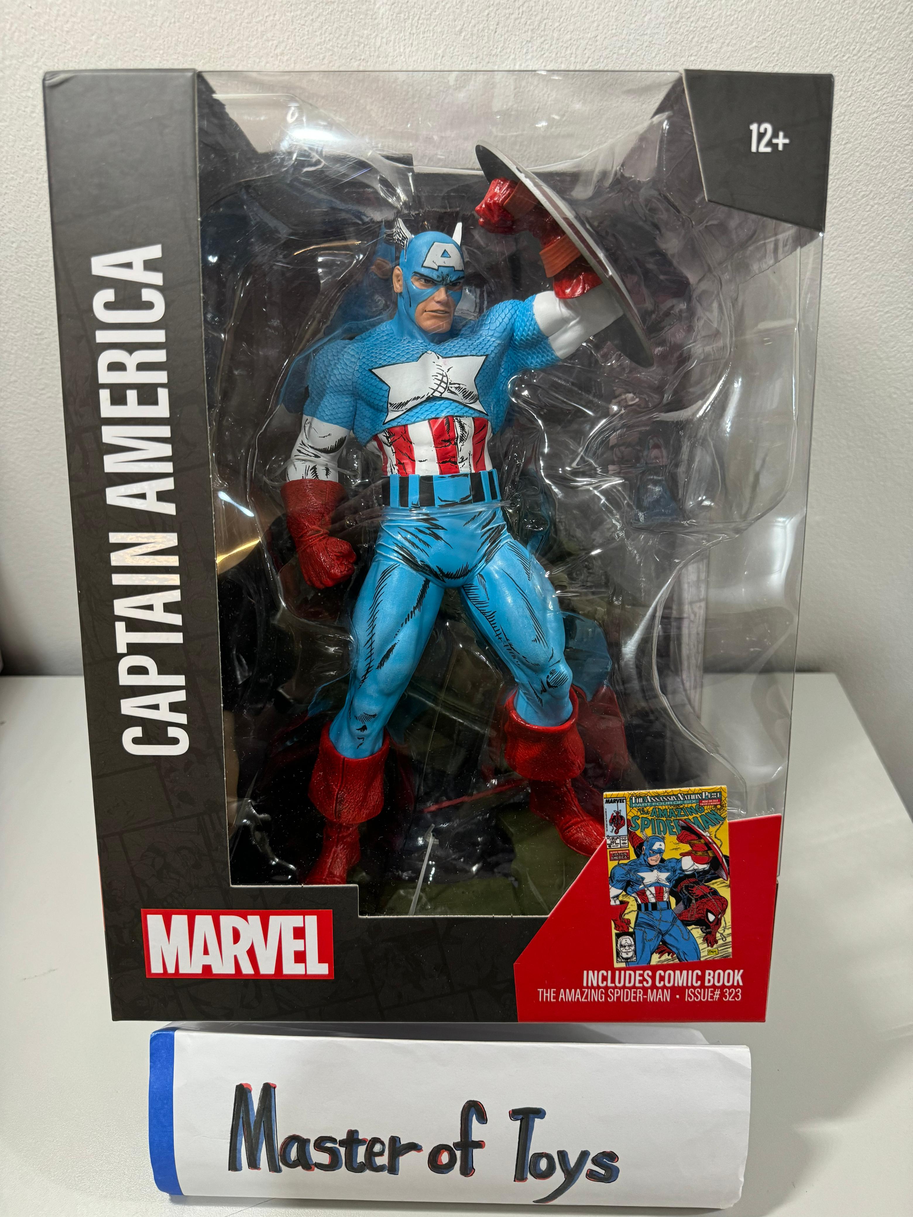 McFarlane Marvel Captain America The Assassin Nation Plot Part Four of Six the Amazing Spiderman - Ready Stock