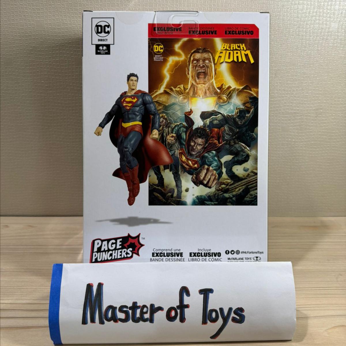 McFarlane DC Direct Superman Black Adam Comic Page Punchers Scott Kirkham Prianto - Ready Stock