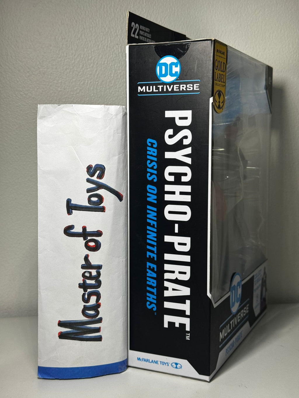 McFarlane DC Multiverse Psycho-Pirate (Crisis on Infinite Earths) Gold Label With CTB The Monitor - Ready Stock