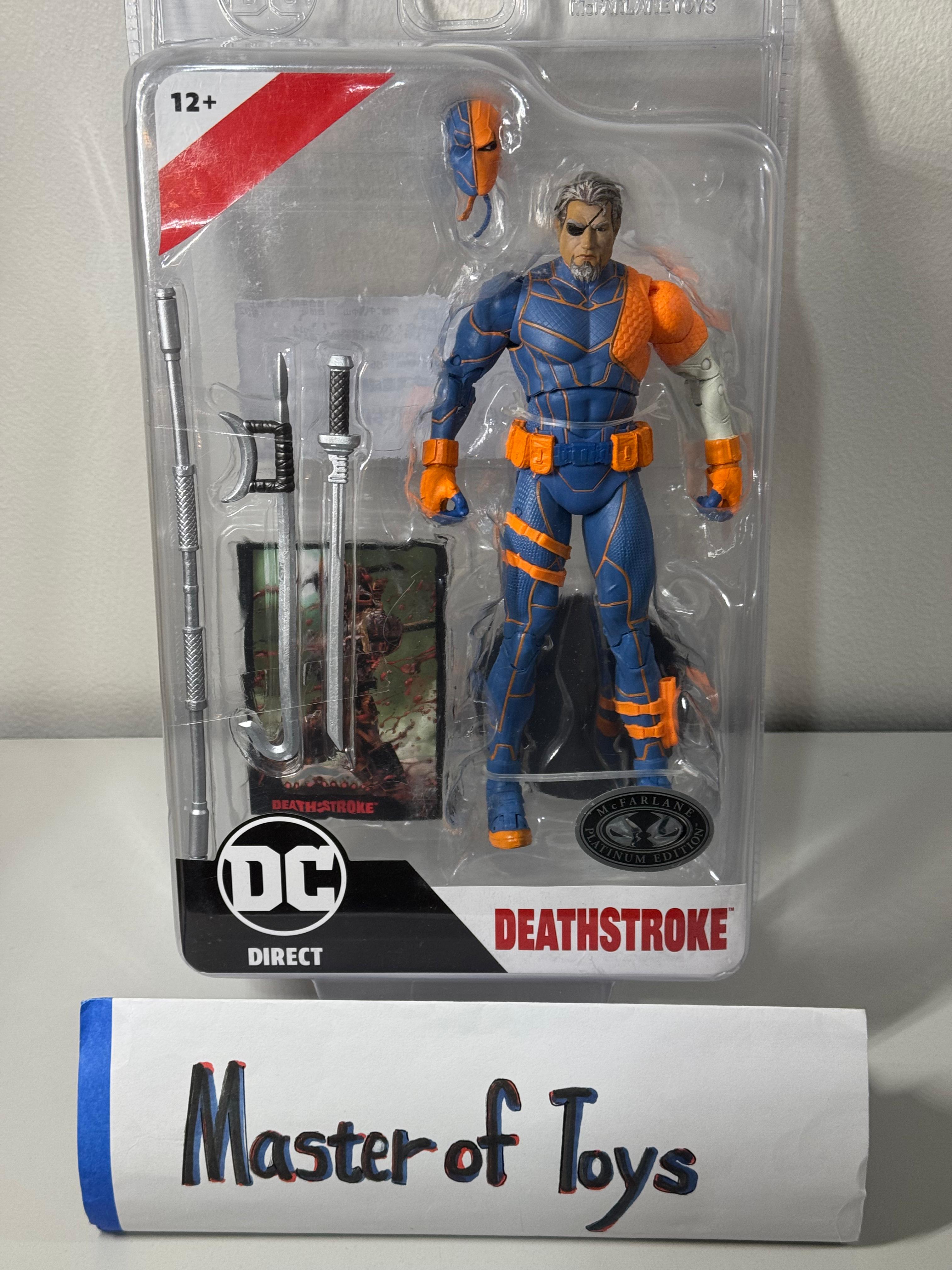 McFarlane DC Direct Deathstroke Platinum Edition Without Comic Book - Ready Stock