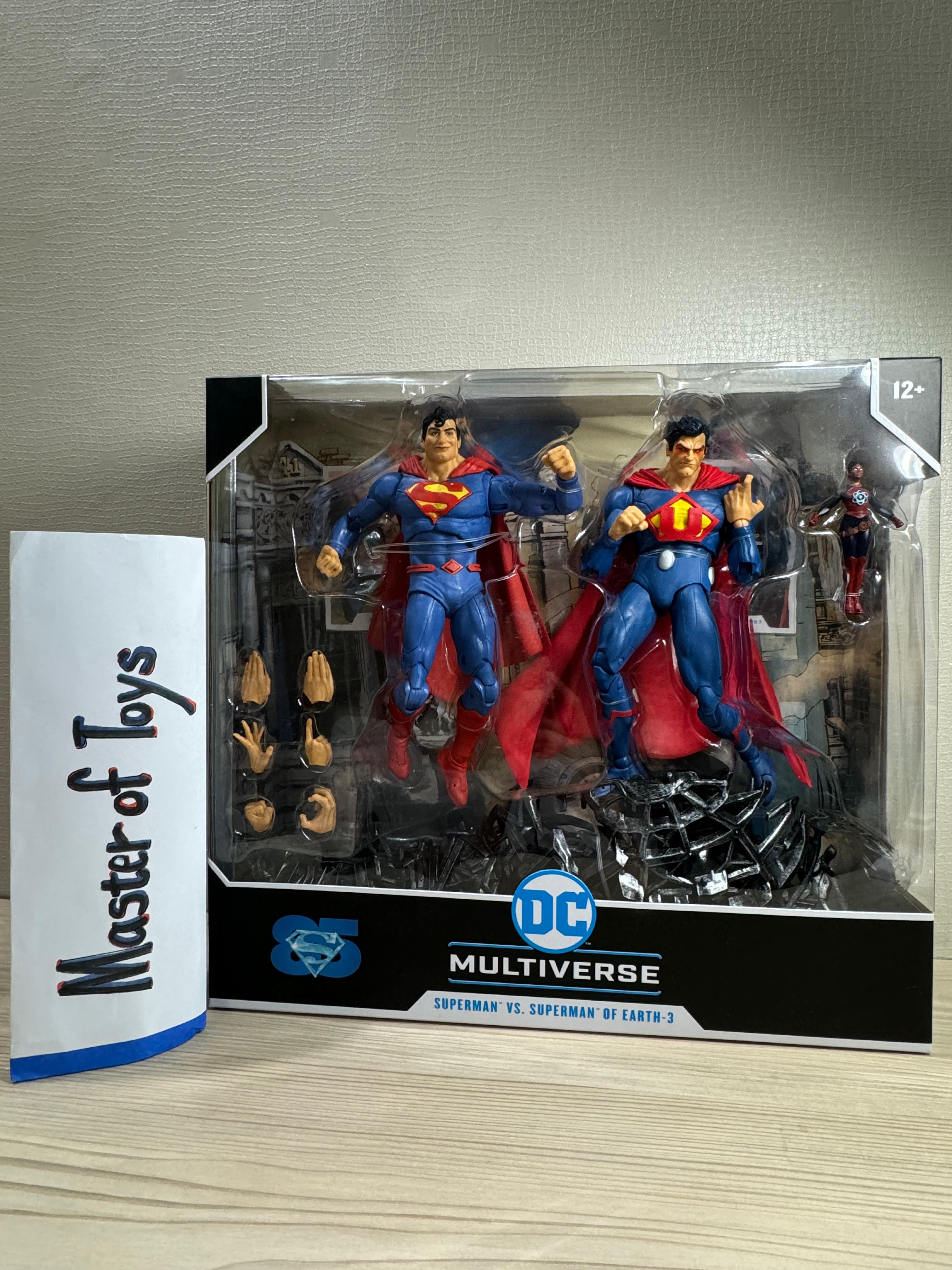 McFarlane DC Multiverse Superman VS Superman Of The Earth-3 - Ready Stock