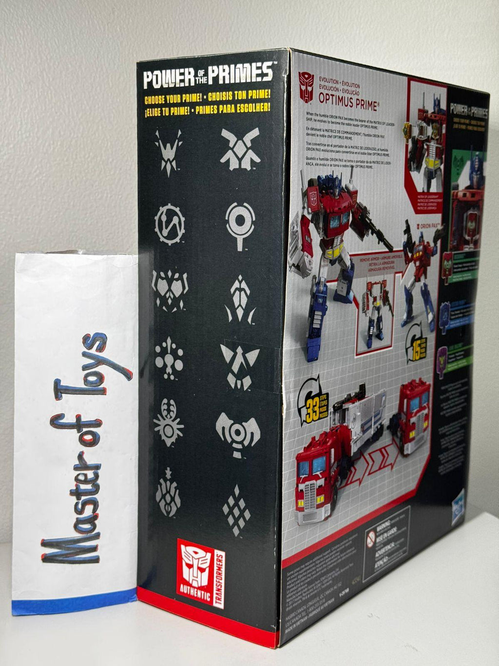 Hasbro Transformers Power of the Primes Leader Class Evolution Optimus Prime - Ready Stock
