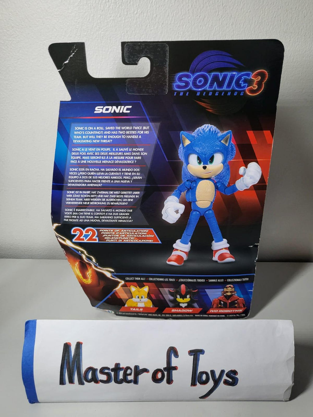 Jakks Pacific Sonic 3 The Hedgehog Sonic - Ready Stock