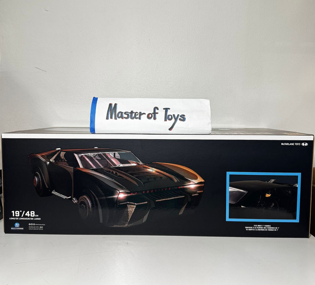 McFarlane DC Multiverse The Batman Batmobile Robert Pattinson Gold Label - Ready Stock