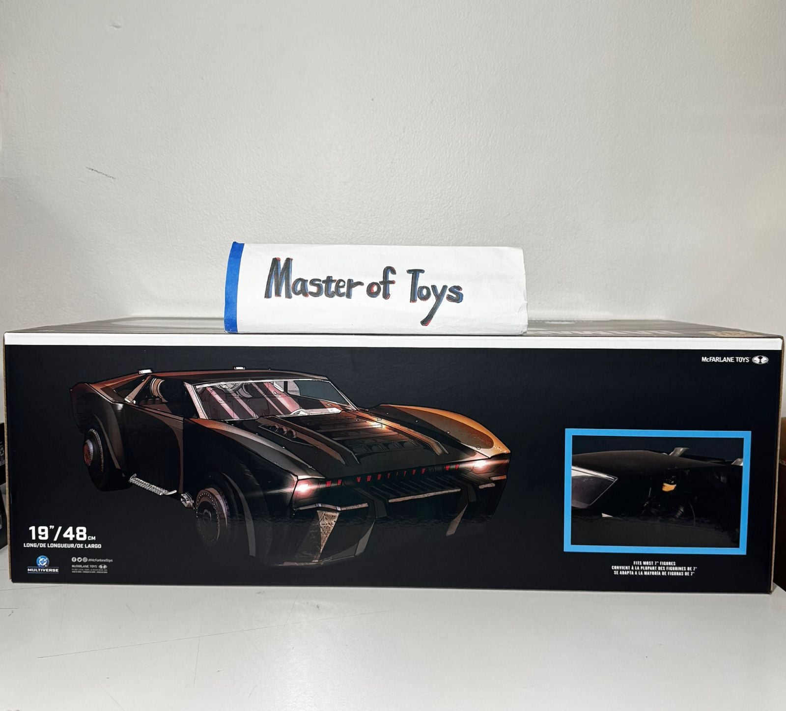 McFarlane DC Multiverse The Batman Batmobile Robert Pattinson Gold Label - Ready Stock