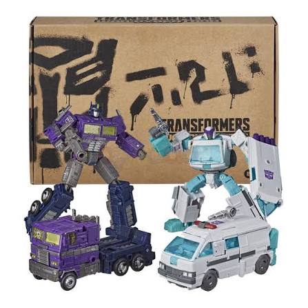 Hasbro Transformers War for Cybertron Trilogy Shattered Glass Optimus Prime | Ratchet - Ready Stock