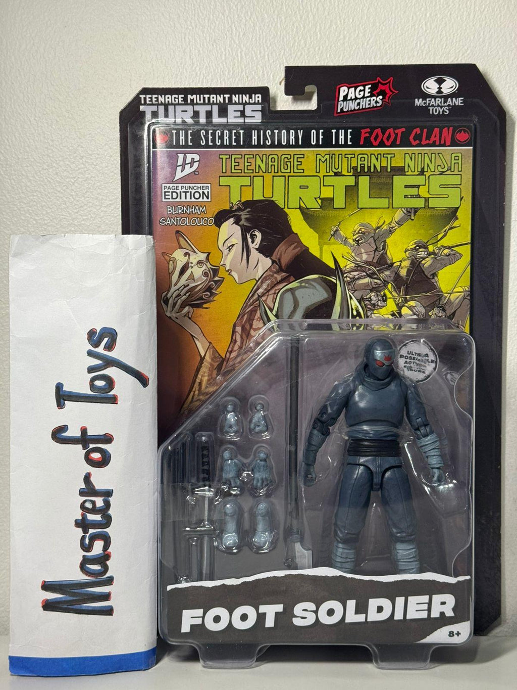 McFarlane Page Punchers Teenage Mutant Ninja Turtles the Secret History of the Foot Clan Foot Soldier - Ready Stock