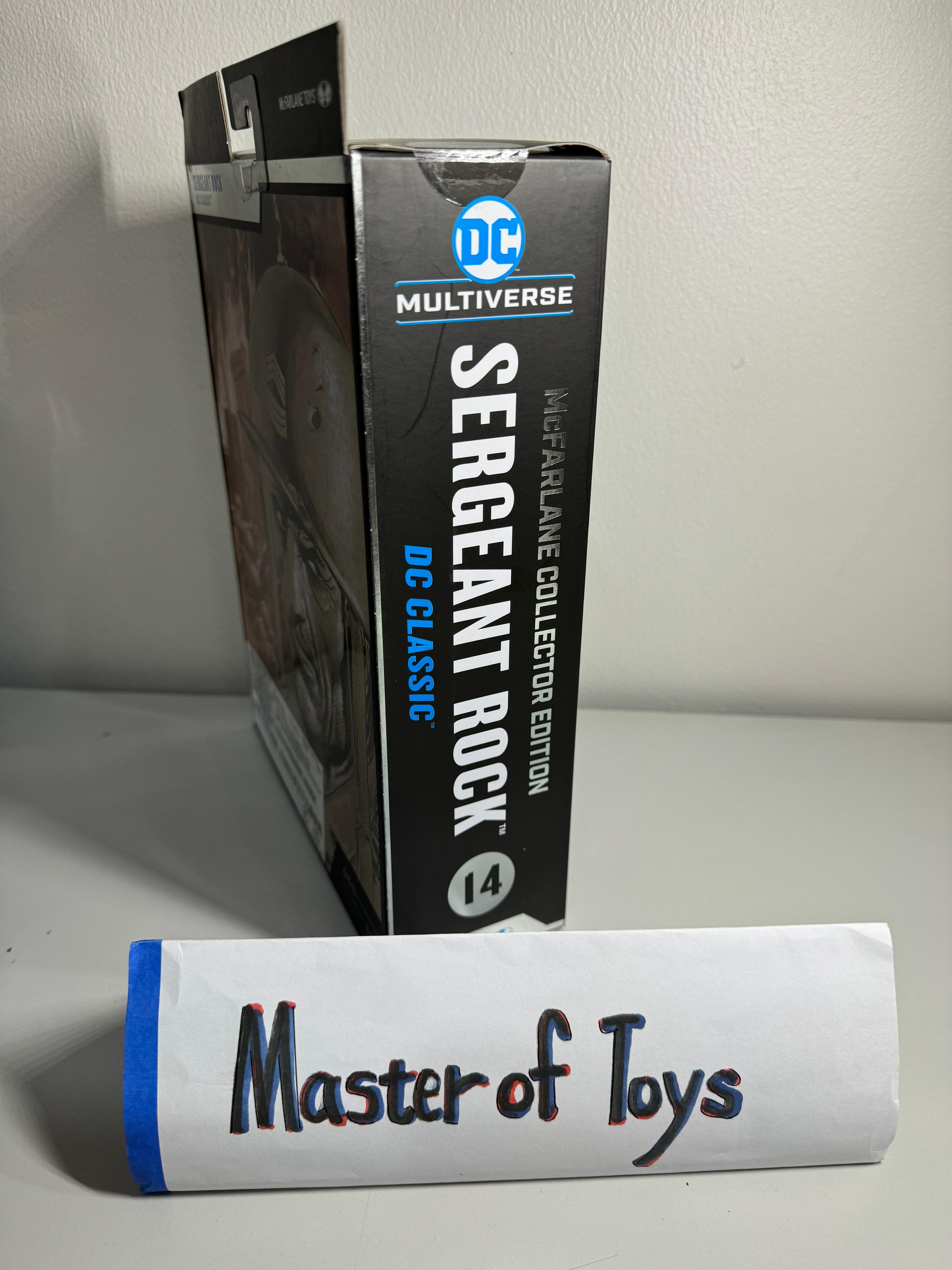 McFarlane DC Multiverse Collector Edition Sergeant Rock DC Classic #14 Platinum Edition - Ready Stock