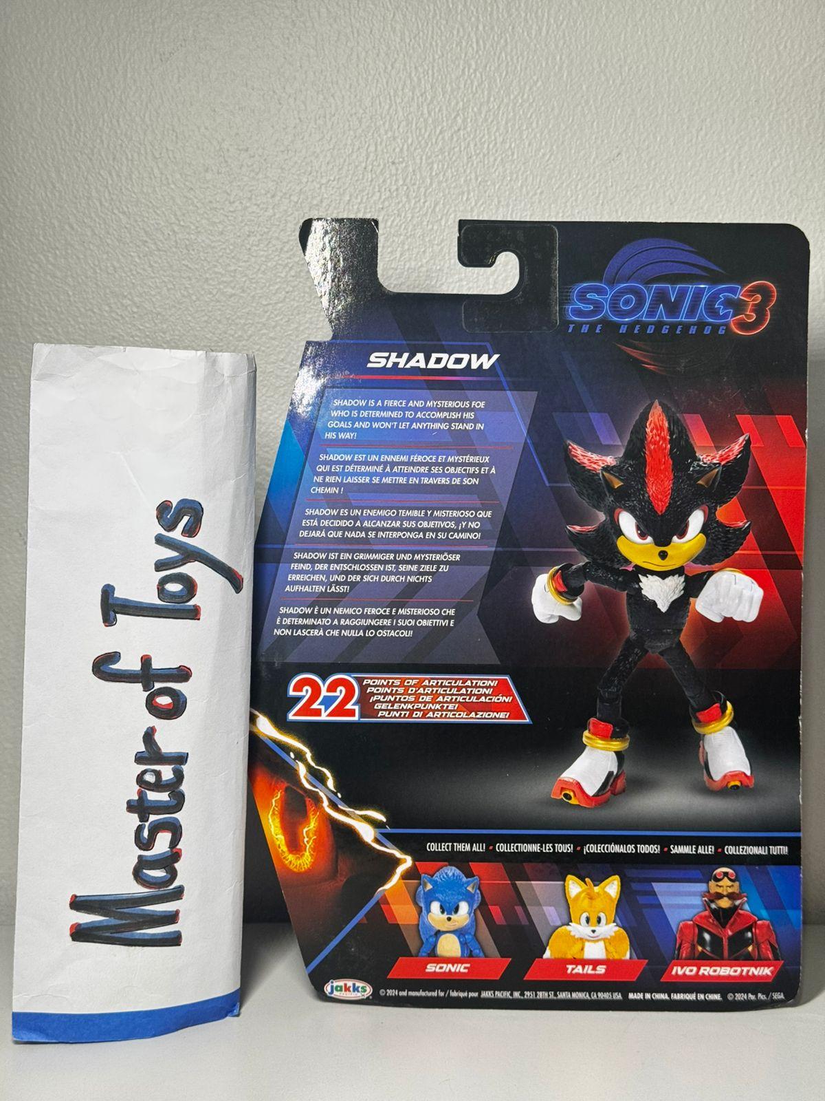 Jakks Pacific Sonic 3 The Hedgehog Super Shadow - Ready Stock