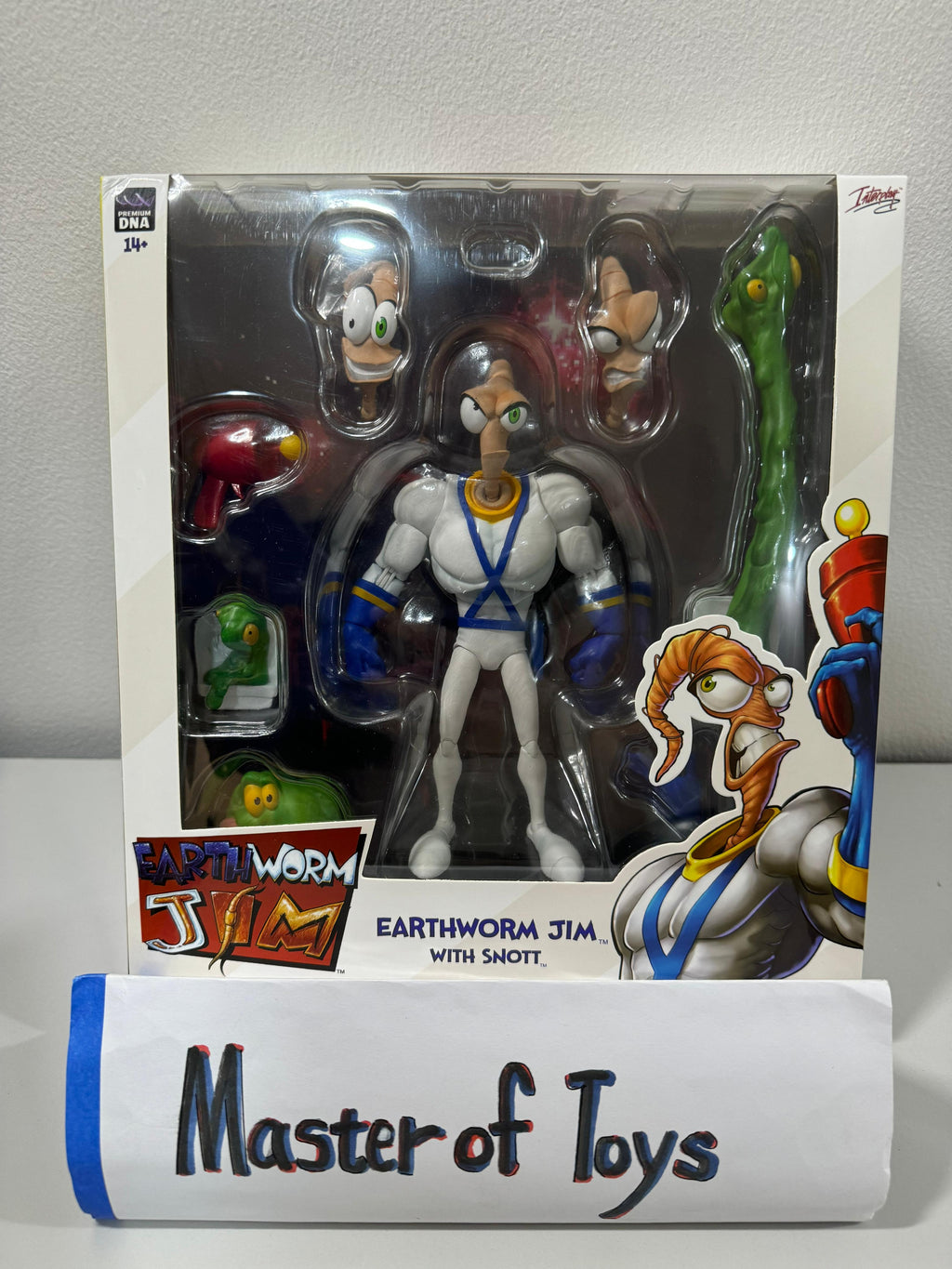 Premium DNA Interplay Earthworm Jim With Snott Collectible Toy Gift - Ready Stock