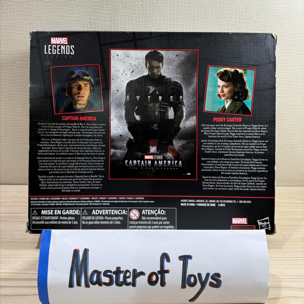 Hasbro Marvel Legends Series Marvel Studio Captain America The First Avenger Captain America & Peggy Carter - Ready Stock