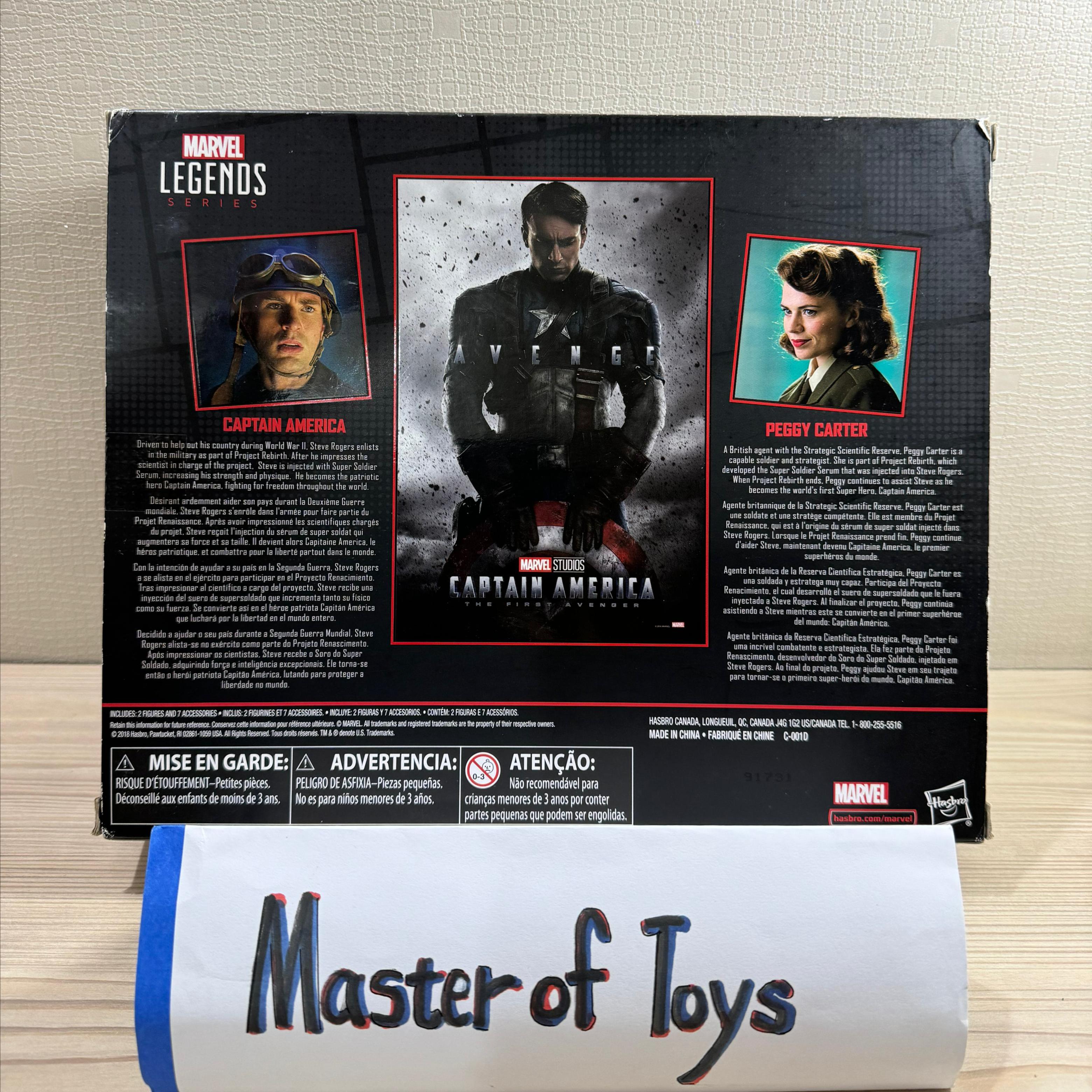 Hasbro Marvel Legends Series Marvel Studio Captain America The First Avenger Captain America & Peggy Carter - Ready Stock
