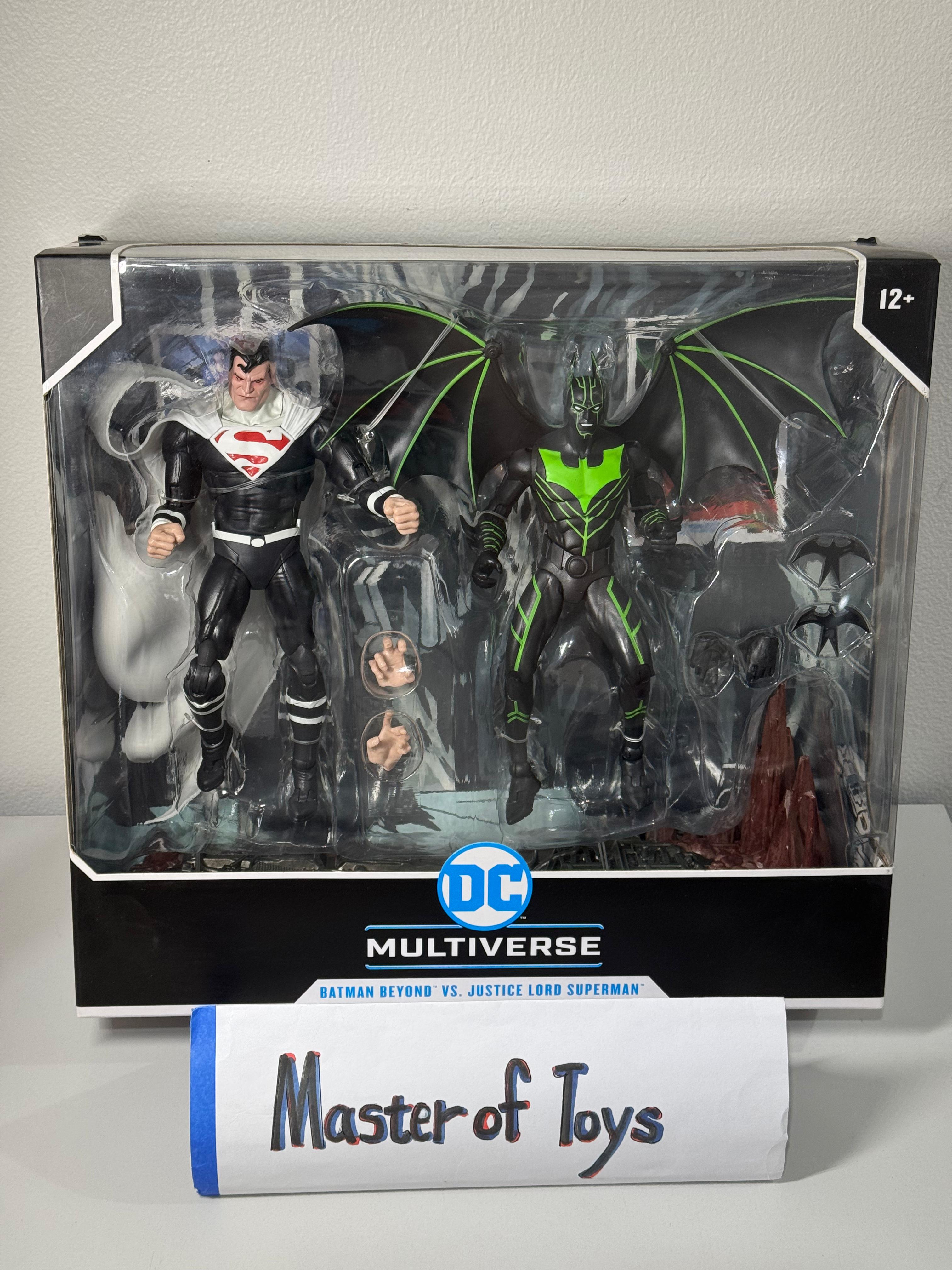 McFarlane DC Multiverse Batman Beyond VS Justice Lord Superman (Batman Beyond 2.0) - Ready Stock