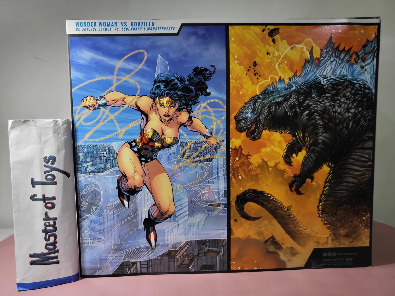 McFarlane DC Multiverse Wonder Woman vs Godzilla Monterverse (DC Justice League vs Legendary's Monterverse) - Ready Stock