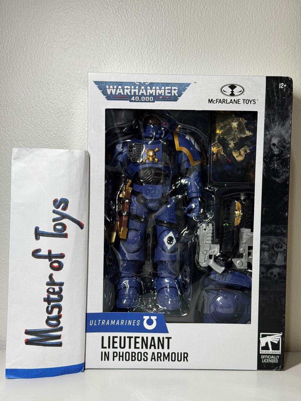 McFarlane Warhammer 40k Ultramarines Lieutenant In Phobos Armour - Ready Stock