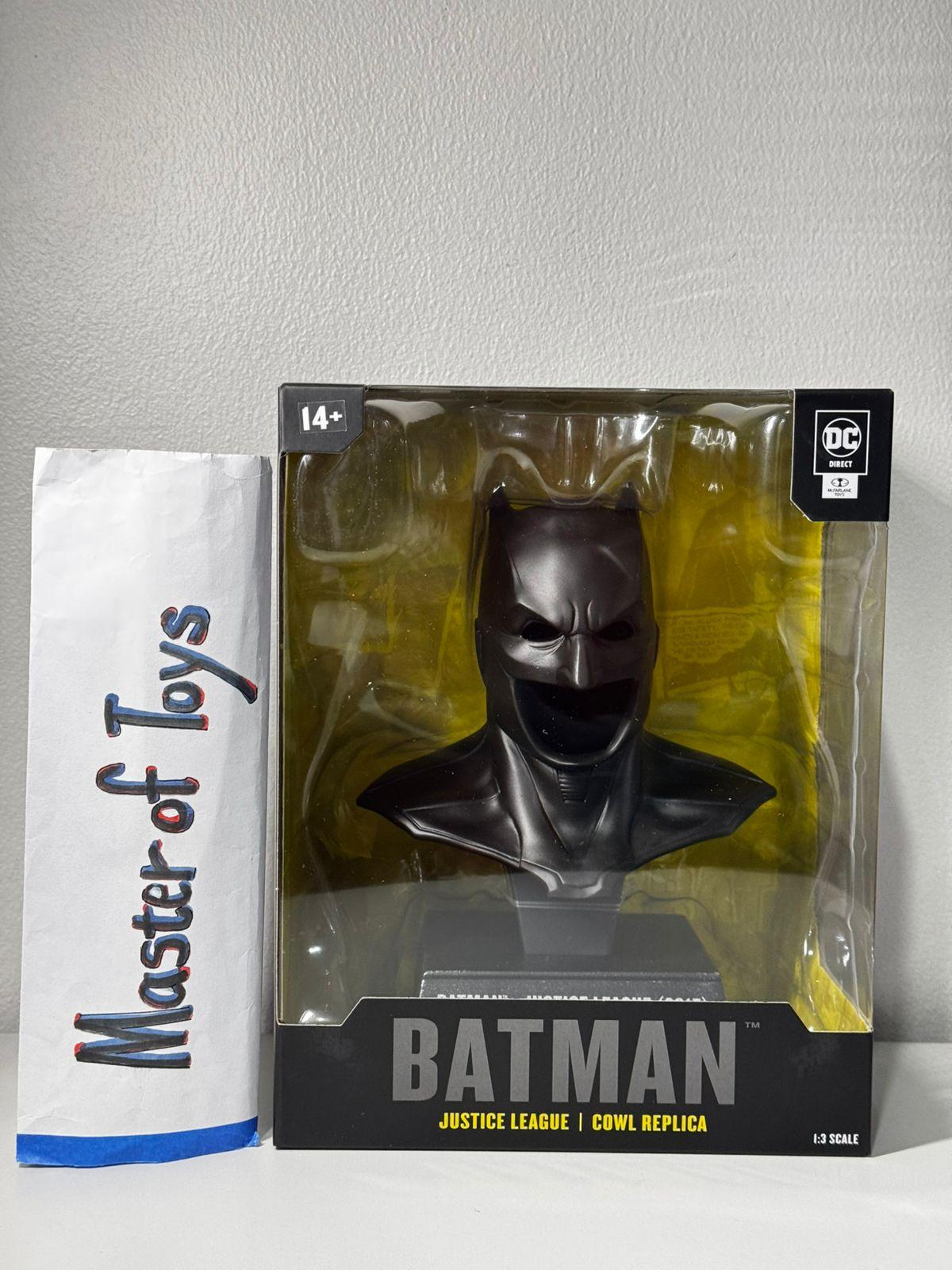 McFarlane DC Direct Batman Justice League 2017 | Cowl Replica Scale 1:3 - Ready Stock