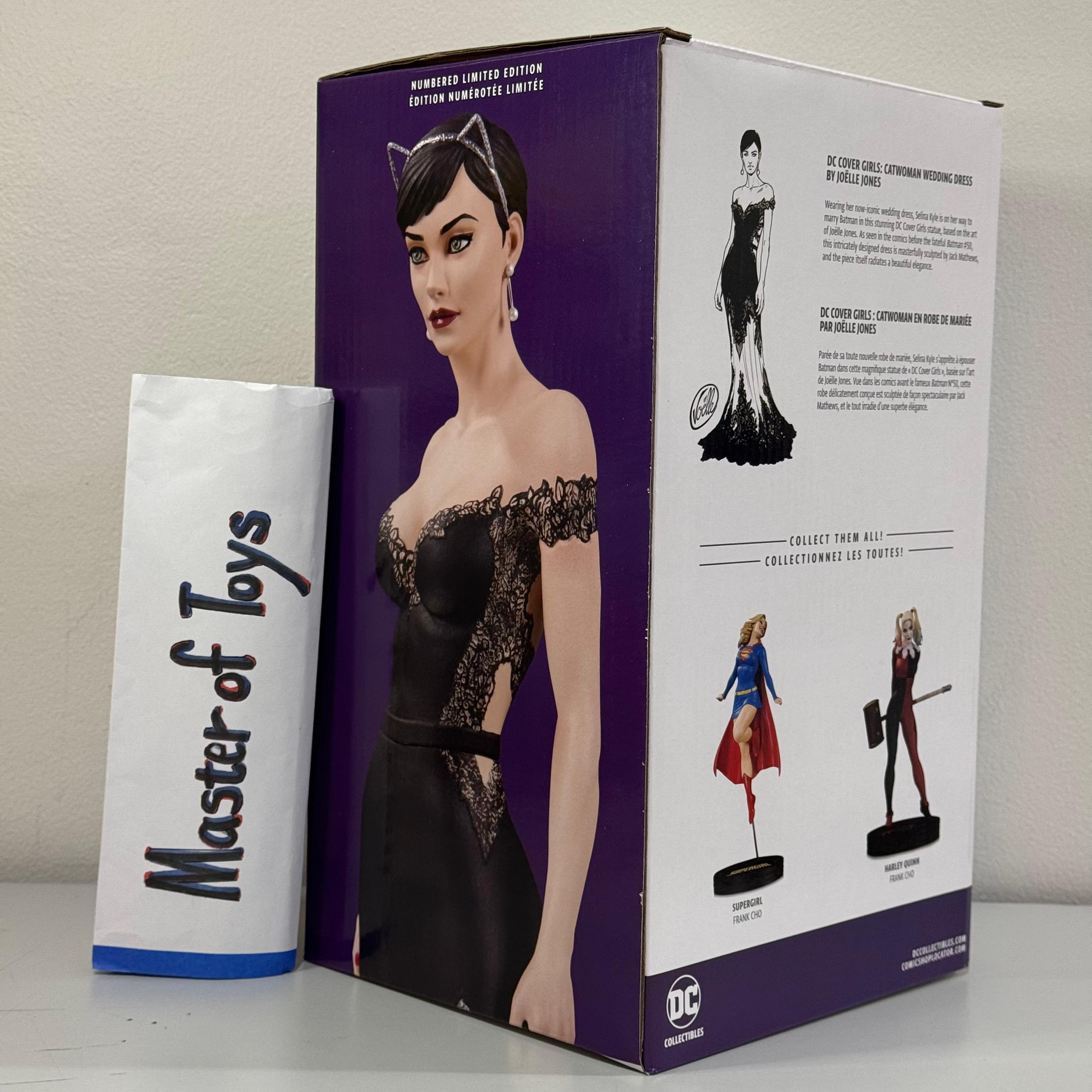 McFarlane DC Collectibles DC Cover Girls Catwoman Joelle Jones Wedding Dress Robe de Mariee 26,5cm Figure - Ready Stock