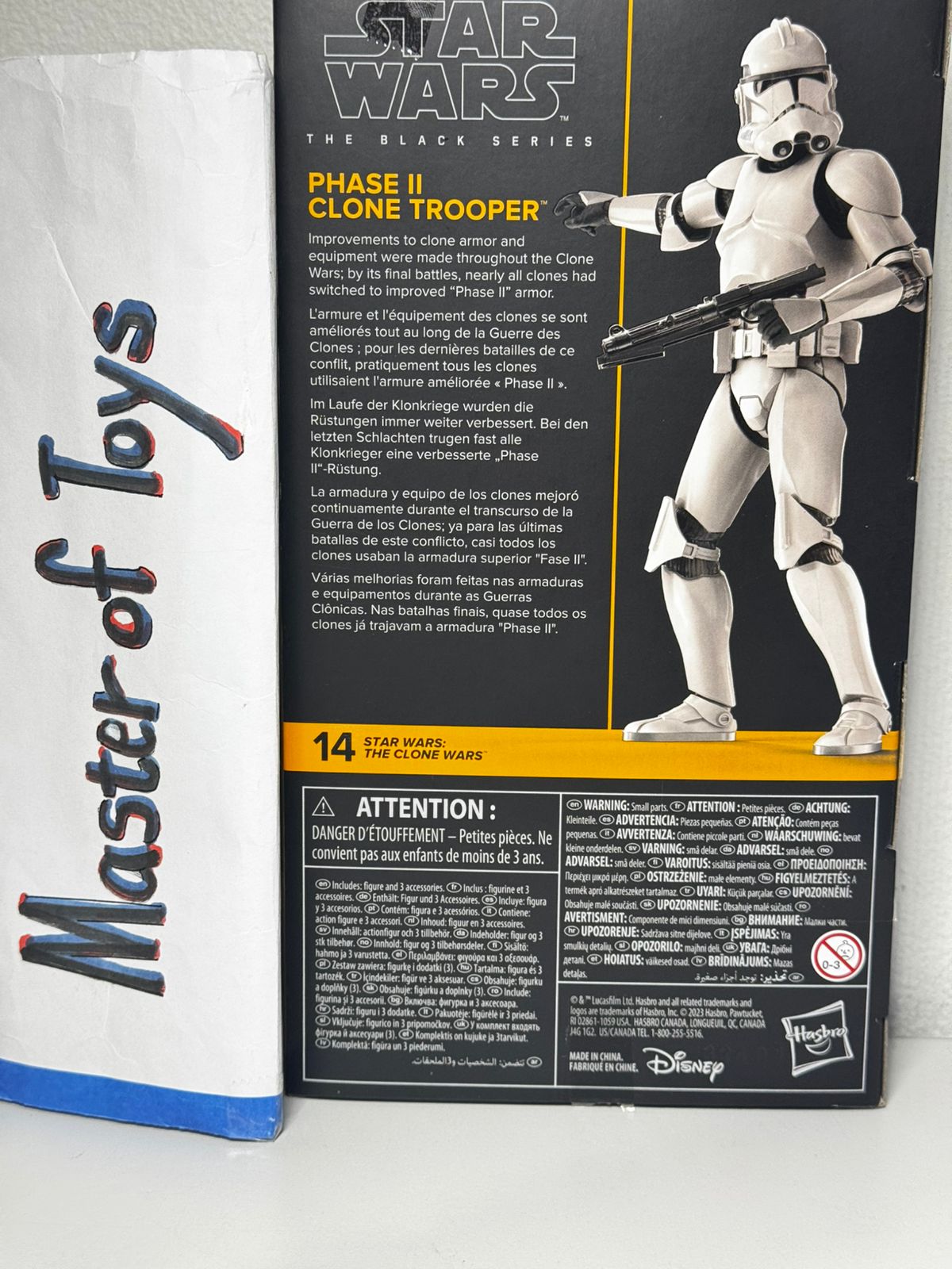 Hasbro Star Wars The Black Series Star Wars: The Clone Wars Phase II Clone Trooper - Ready Stock