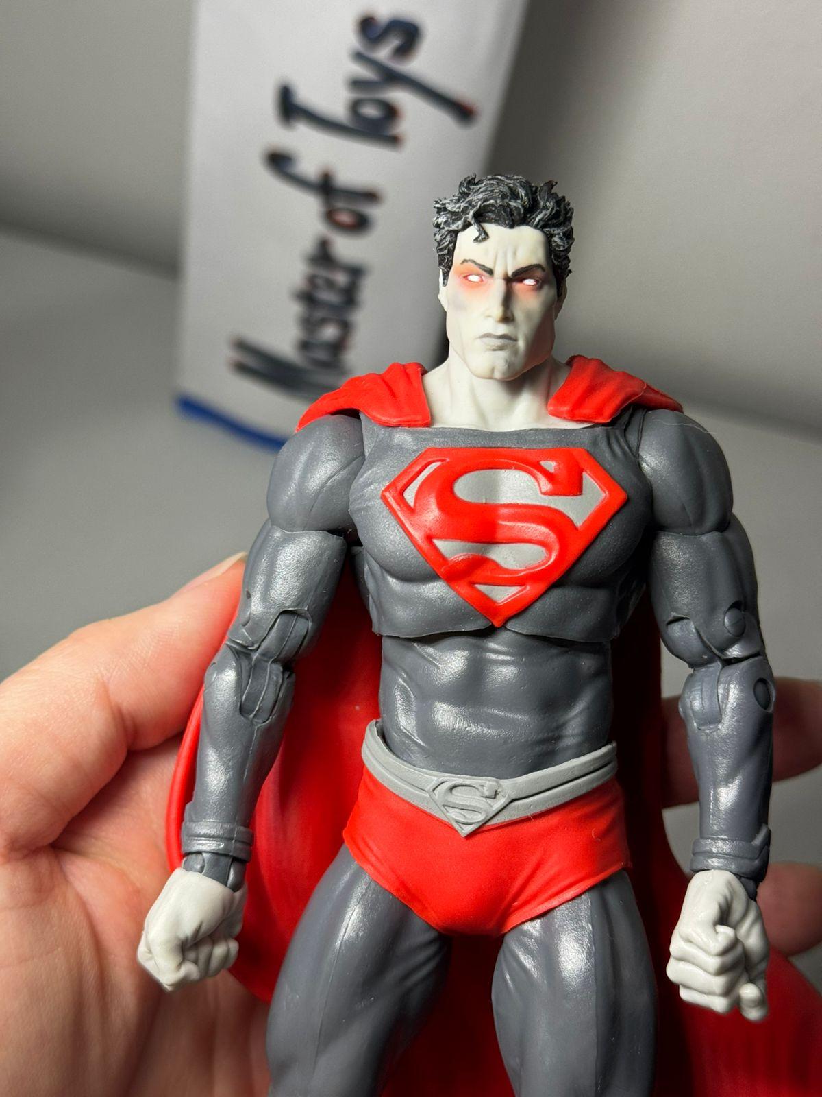McFarlane DC Multiverse Superman Black Adam Page Puncher Black & White Accent Edition Gold Label Only No Box - Ready Stock