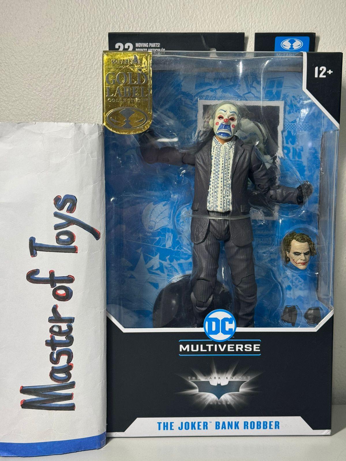 McFarlane DC Multiverse The Joker Bank Robber (The Dark Knight) Gold Label - Ready Stock
