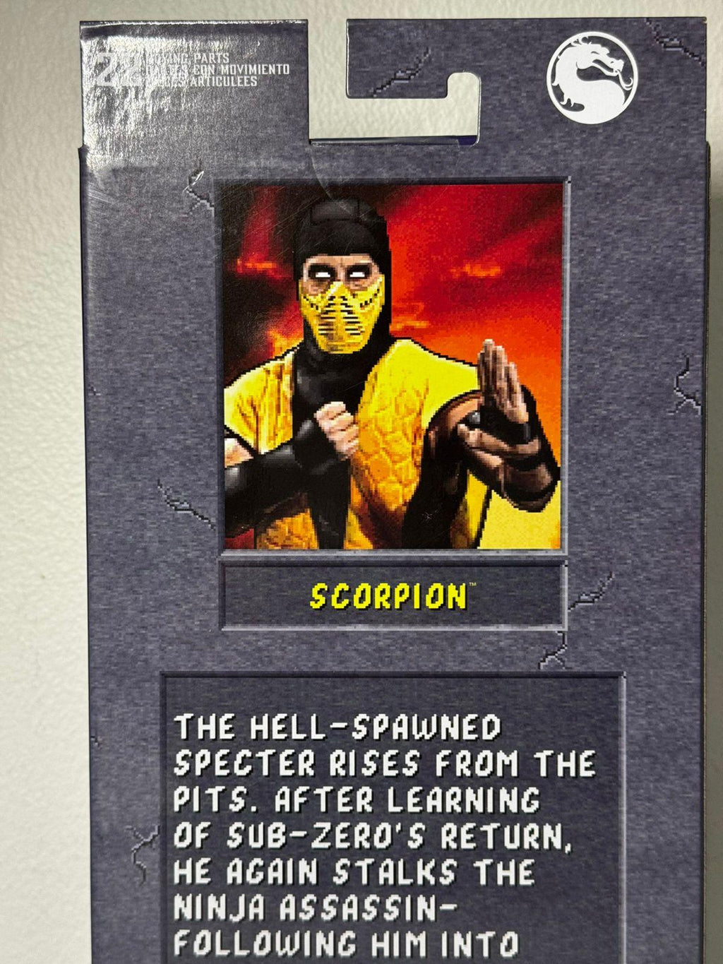 McFarlane Mortal Kombat Klassic Scorpion Game Verse - Ready Stock