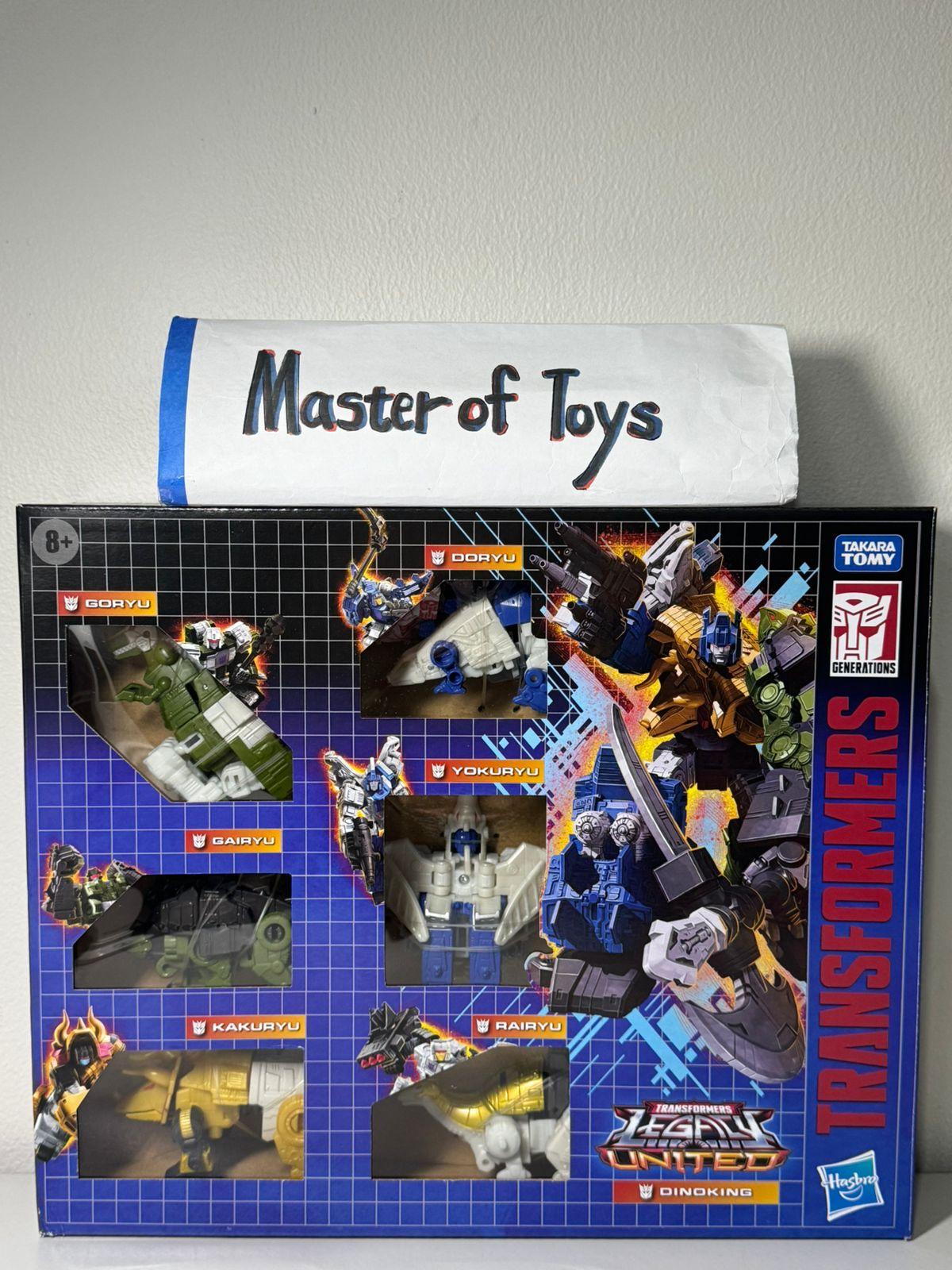 Hasbro Transformers Legacy United Dinoking | Goryu | Doryu | Gairyu | Yokuryu | Kakuryu | Rairyu - Ready Stock