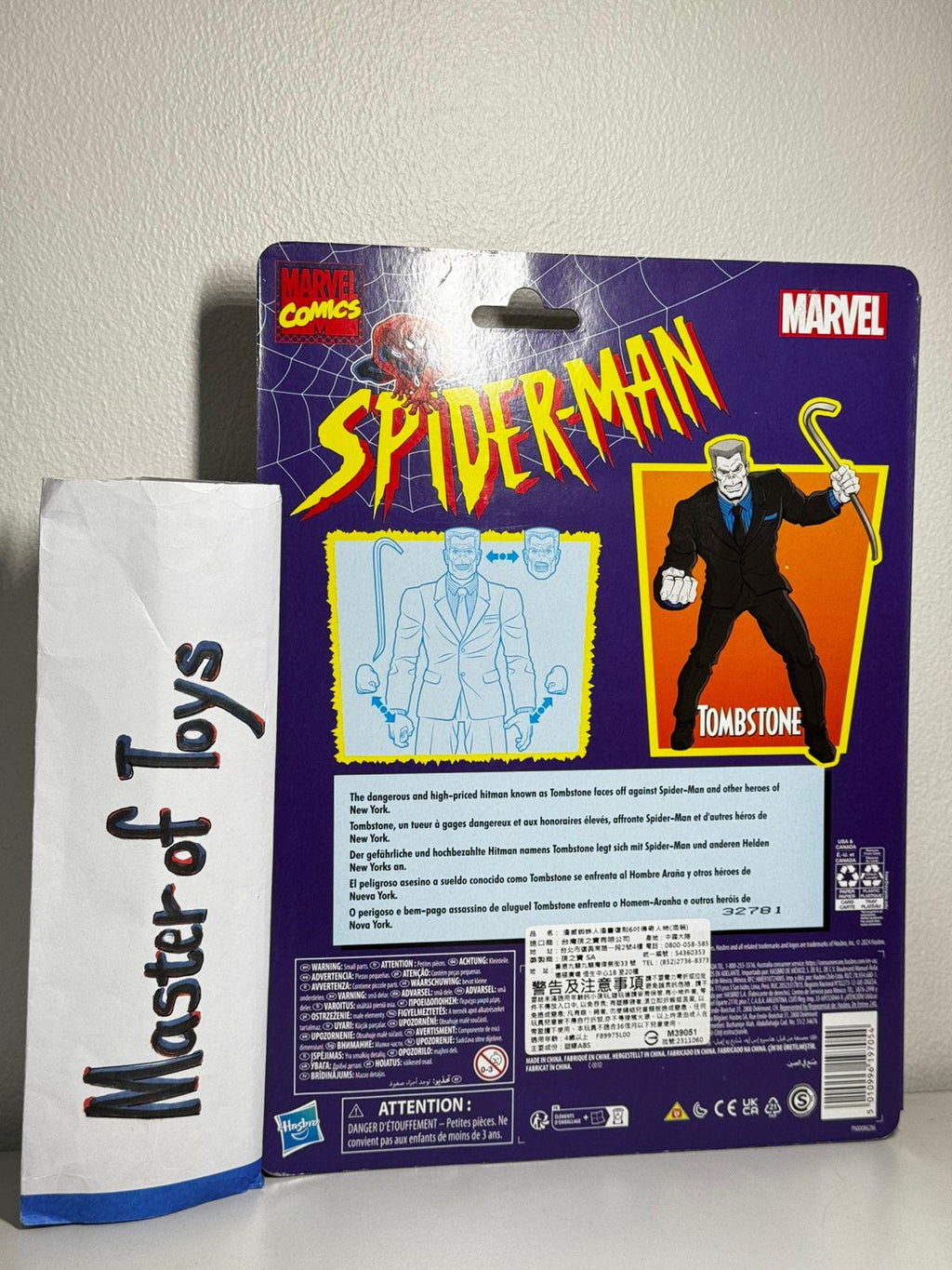 Hasbro Marvel Comics Spiderman Tombstone BIB - Ready Stock