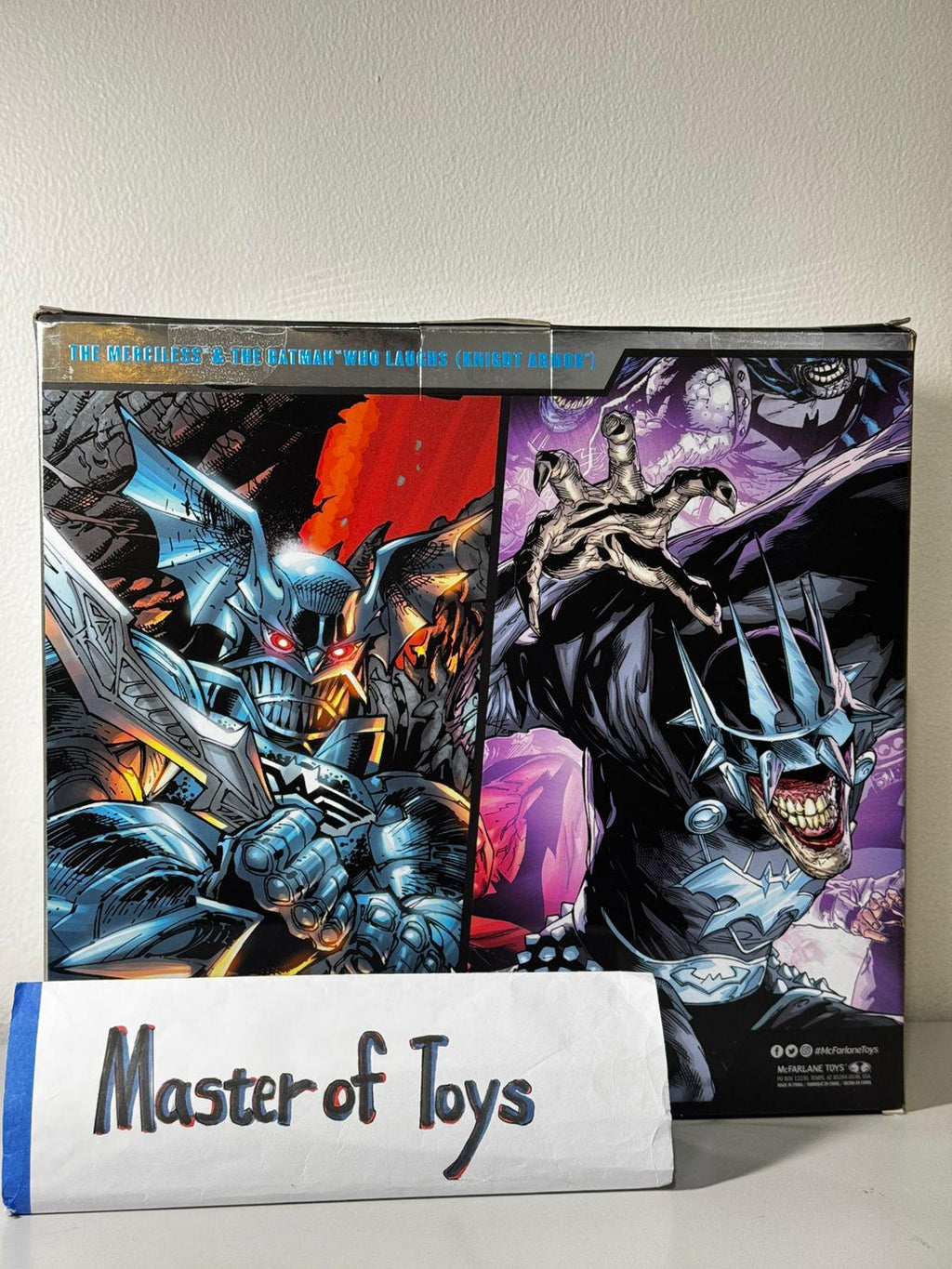McFarlane DC Multiverse The Merciless & The Batman Who Laughs (Knight Armor) #04 - Ready Stock