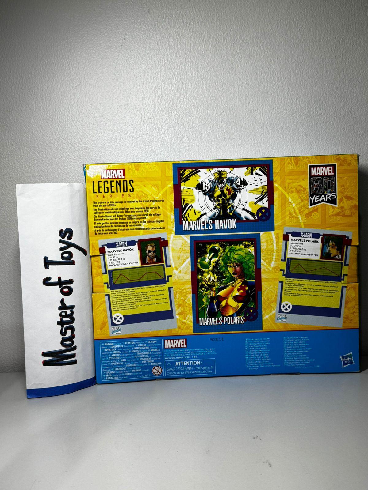 Hasbro Marvel Legends X-Men Havok Alex Summers | Polaris Lorna Dane 2 Packs - Ready Stock
