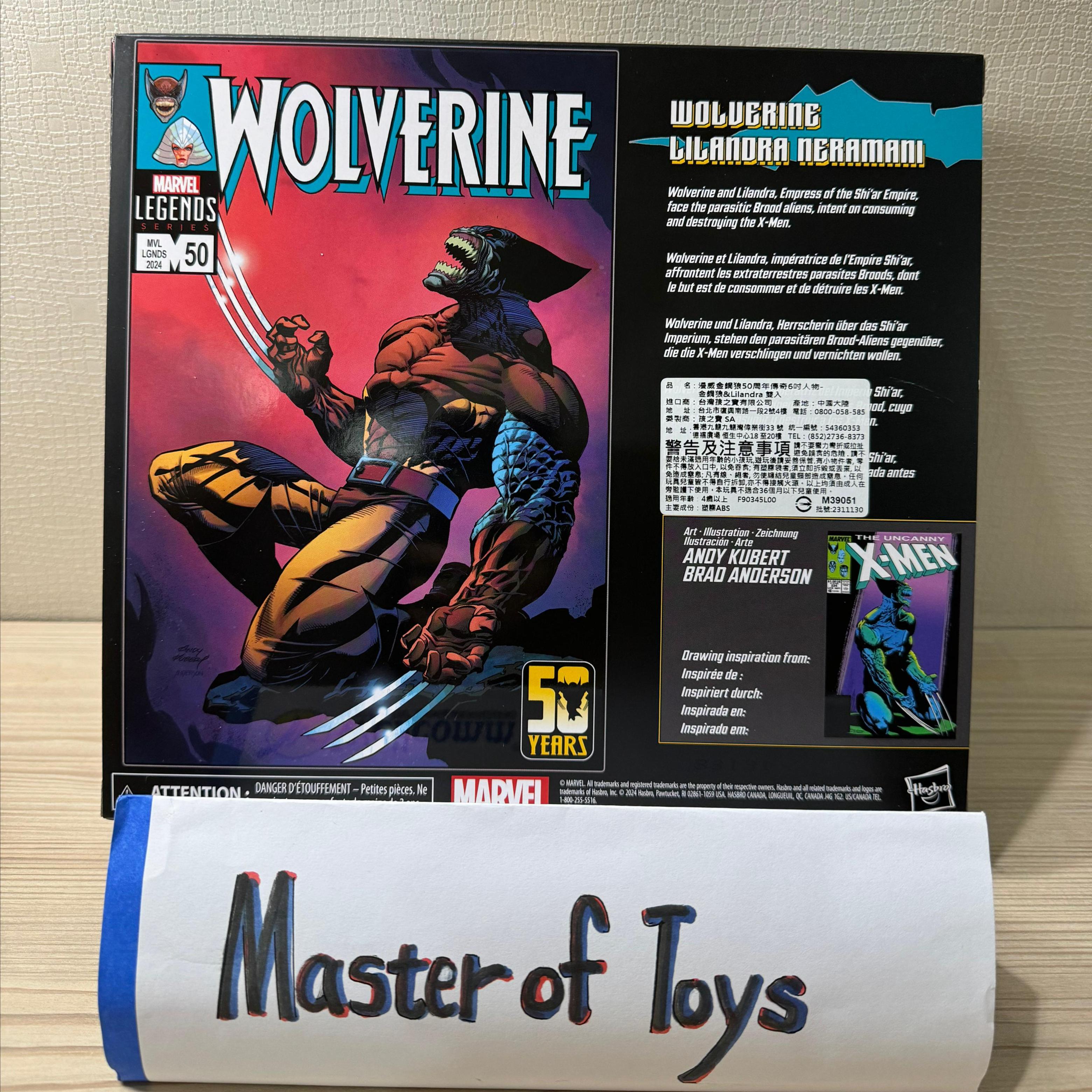 Hasbro Marvel Legends Series 50 Year 2 Packs X-Men Brood Wolverine & Lilandra Neramani - Ready Stock