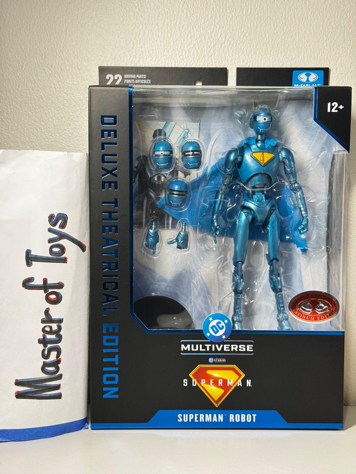McFarlane Deluxe Theatrical Edition DC Multiverse Superman Robot (Superman) Red Platinum Edition - Ready Stock