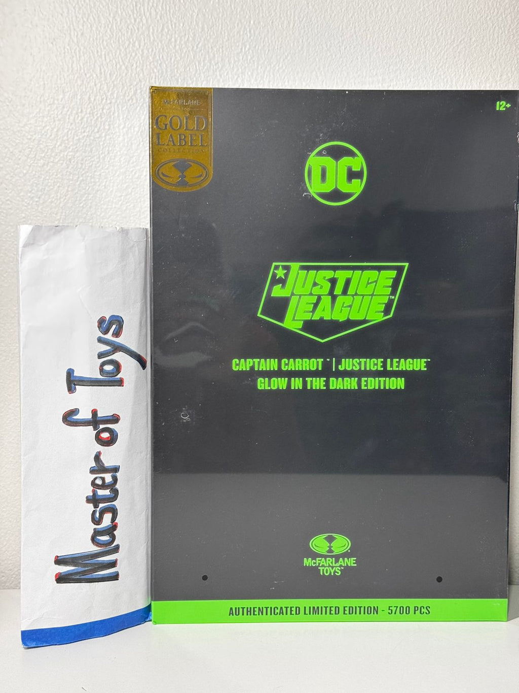 McFarlane DC Justice League Captain Carrot | Glow In The Dark Edition Gold Label - Ready Stock