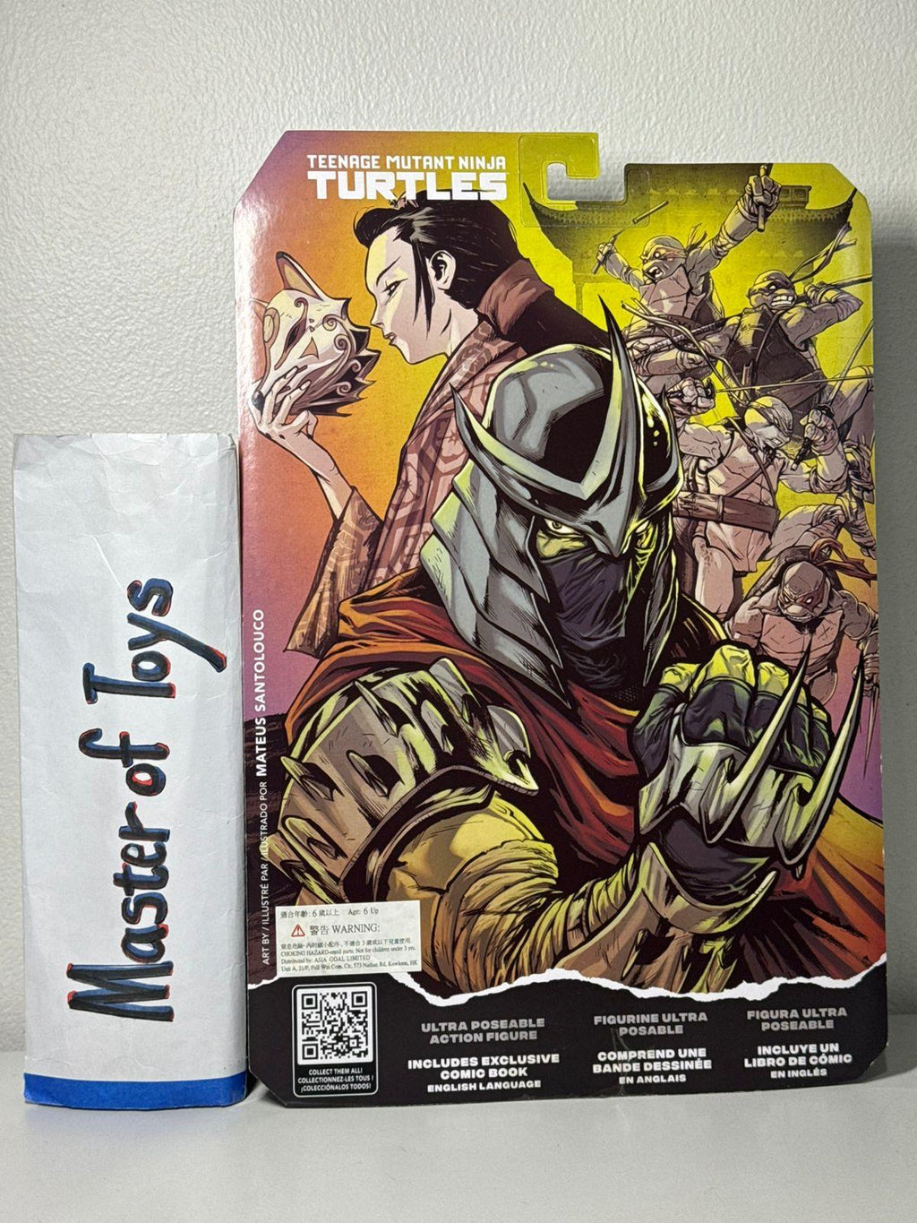 McFarlane Page Punchers Micro Series Teenage Mutant Ninja Turtles Villians Shredder - Ready Stock