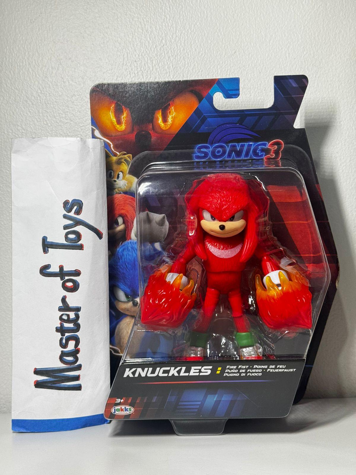 Jakks Pacific Sonic 3 The Hedgehog Knuckles Fire Fist - Ready Stock
