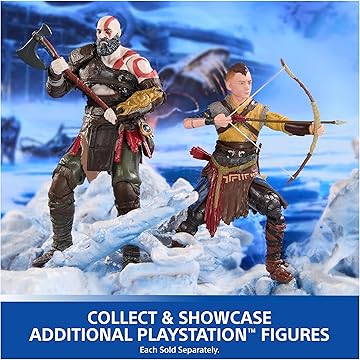 Spin Master Toys playstation God of War: Ragnarok Kratos 18cm Action Figure Model Doll Collector Garage Kit - Ready Stock