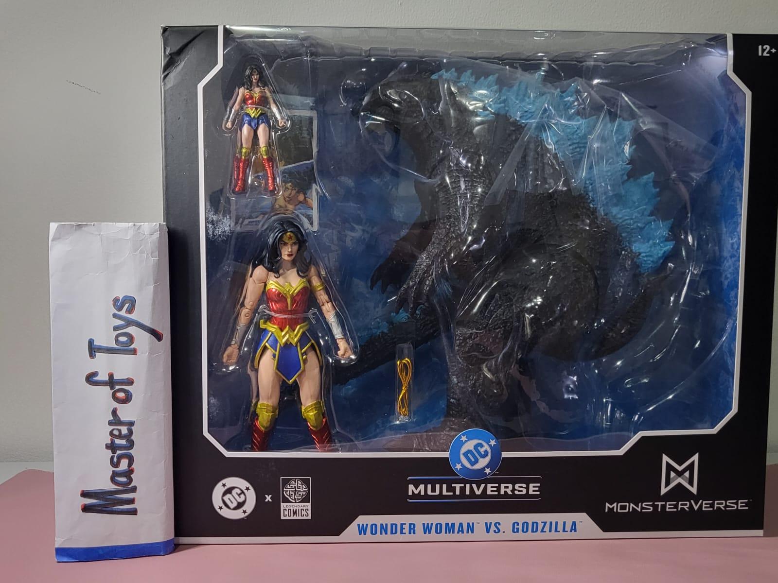 McFarlane DC Multiverse Wonder Woman vs Godzilla Monterverse (DC Justice League vs Legendary's Monterverse) - Ready Stock
