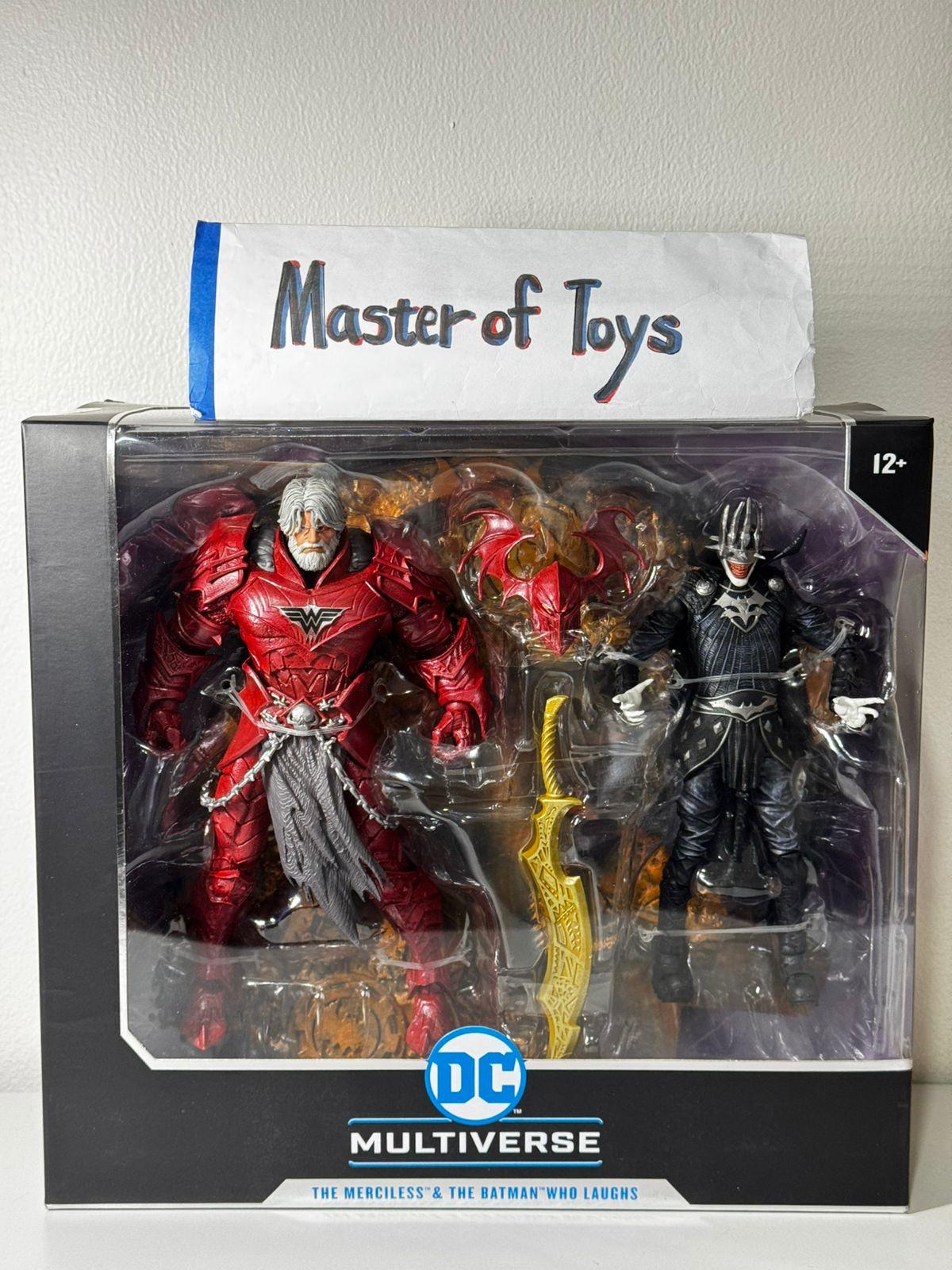 McFarlane DC Multiverse The Merciless & The Batman Who Laughs (Knight Armor) #04 - Ready Stock