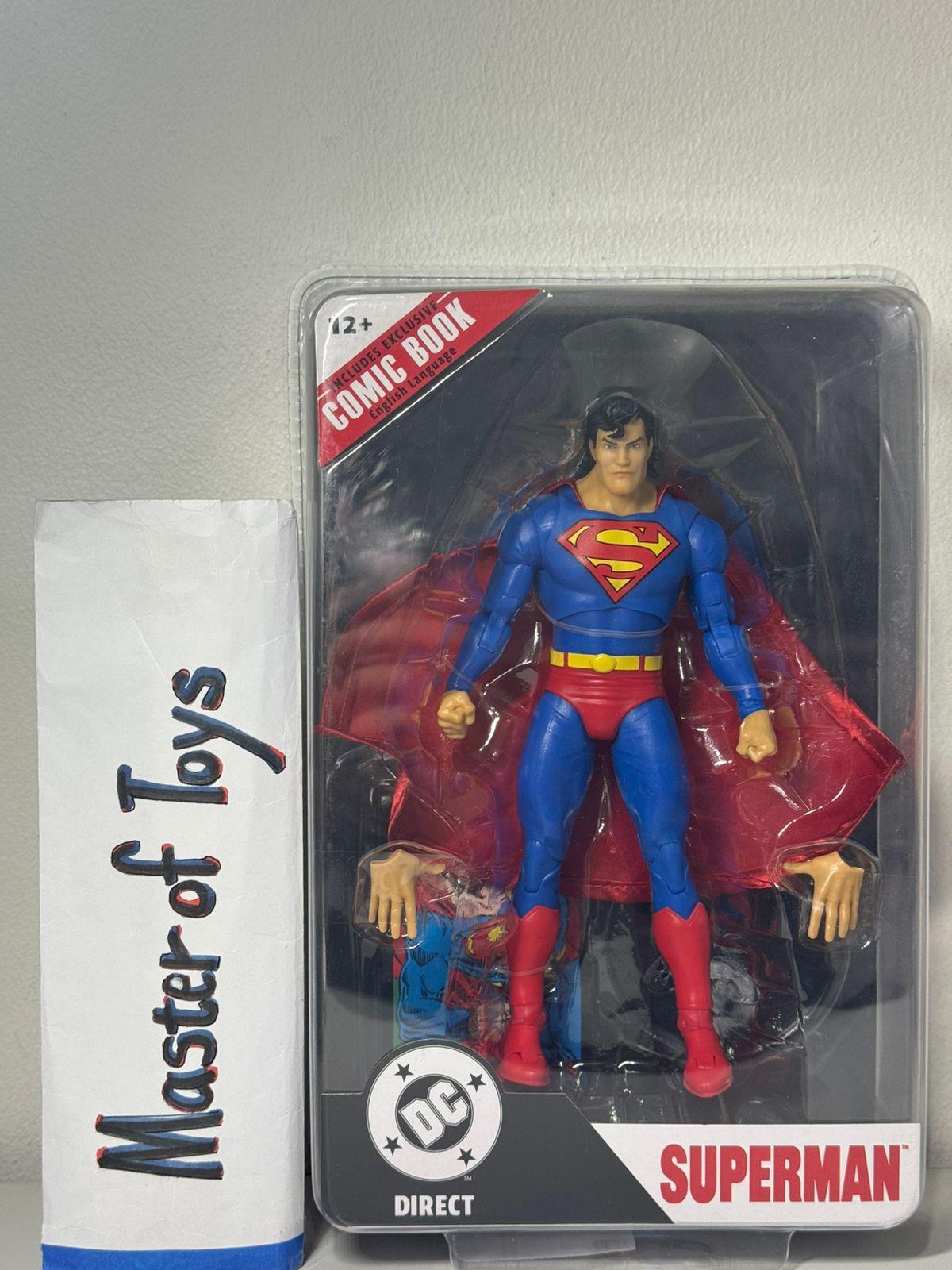 McFarlane DC Direct Superman The End of Today Zero Hour Crisis in Time With Comic Book - Ready Stock